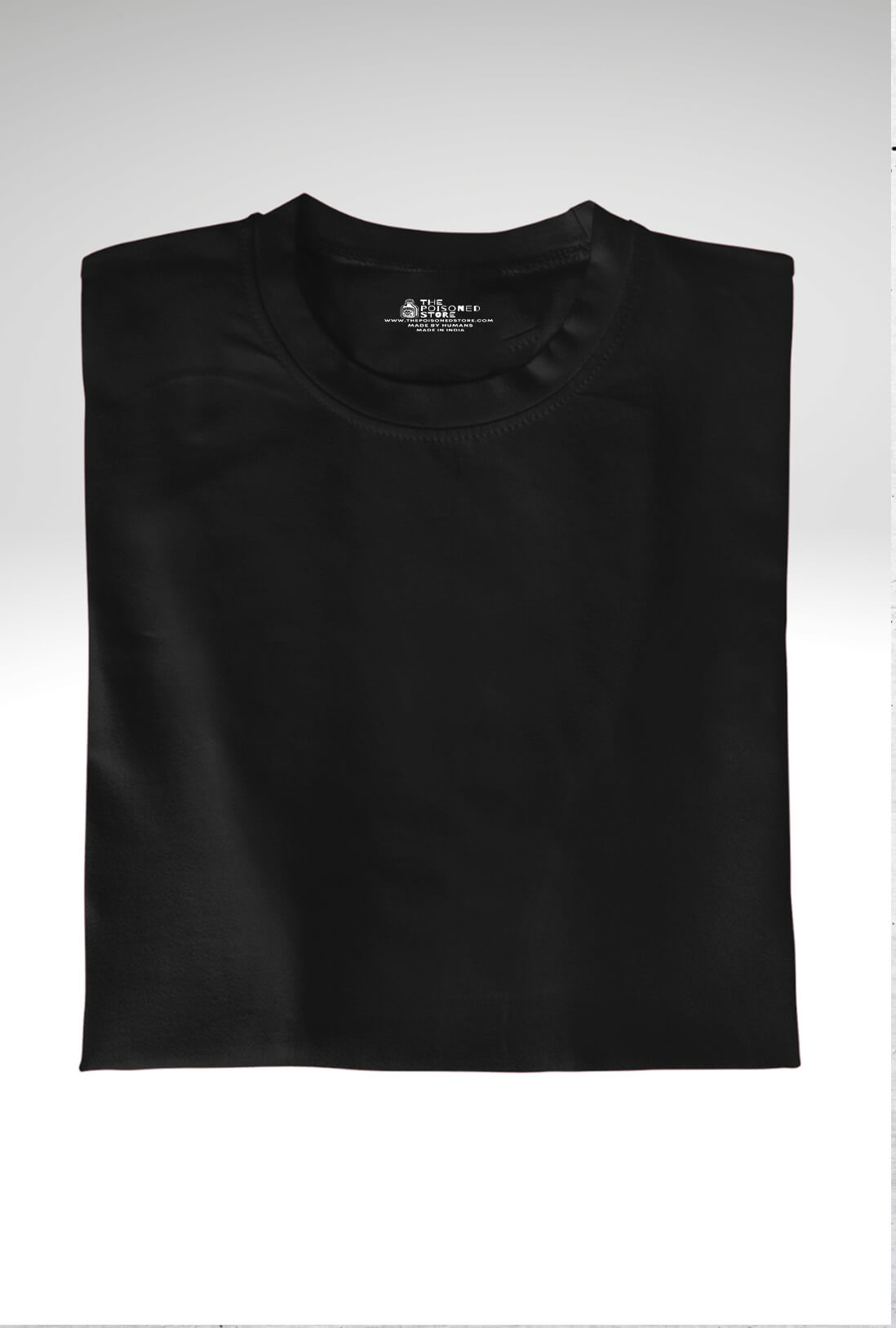 Men's Black Cotton T-Shirt