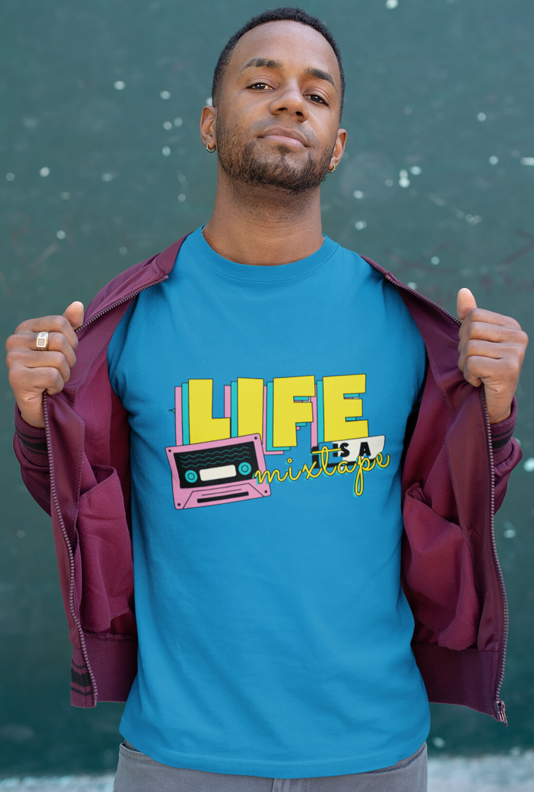 Life Is A Mixtape Men's Cotton T-Shirt