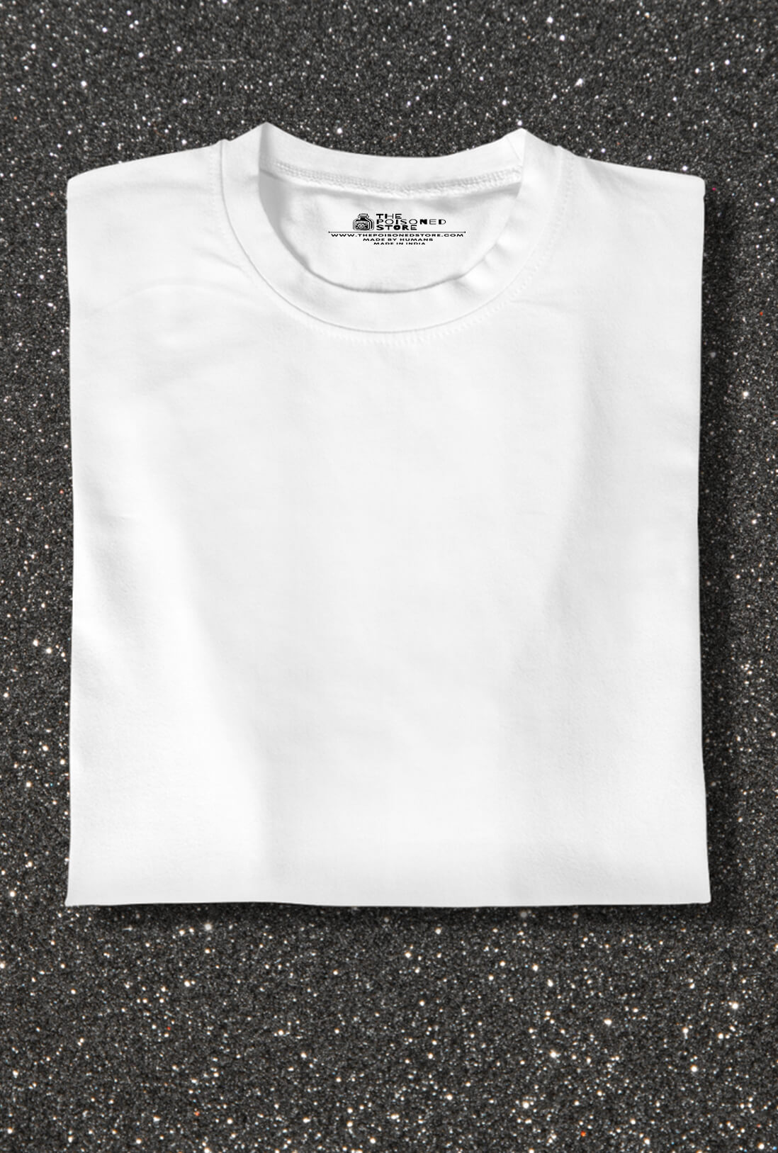 Men's Plain White Cotton T-Shirt