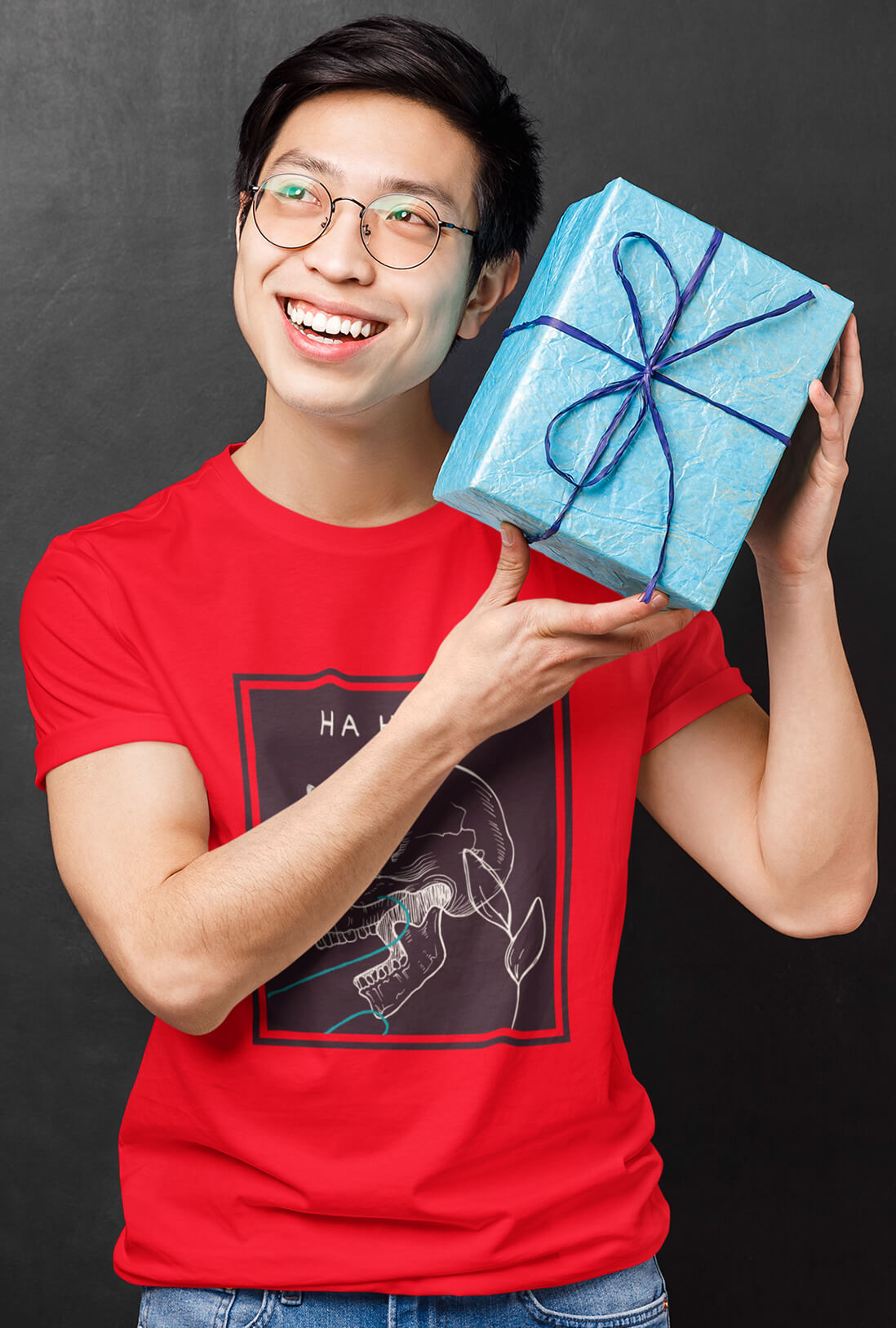 Ha Ha Ha Men's Cotton T-Shirt