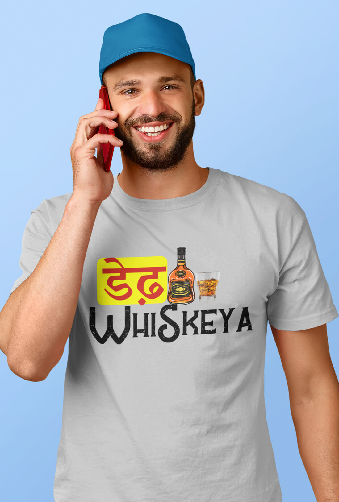 Whiskeya Men's Cotton T-Shirt