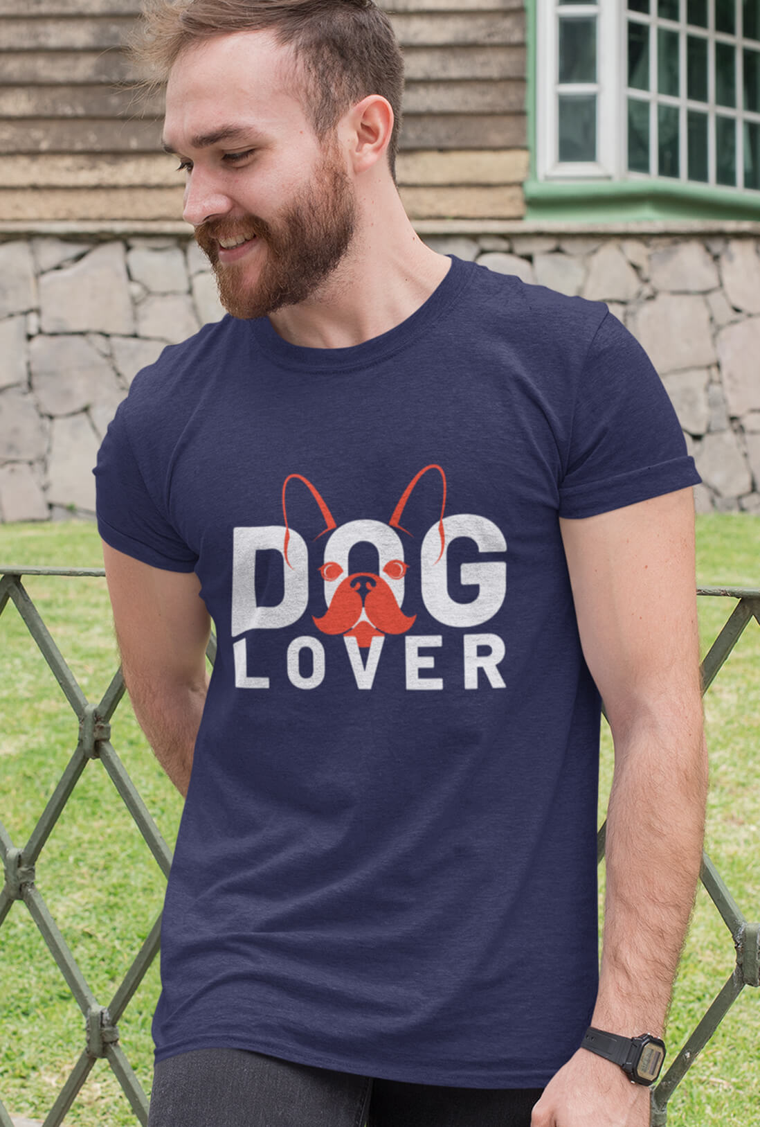 Dog Lover Men's Cotton T-Shirt