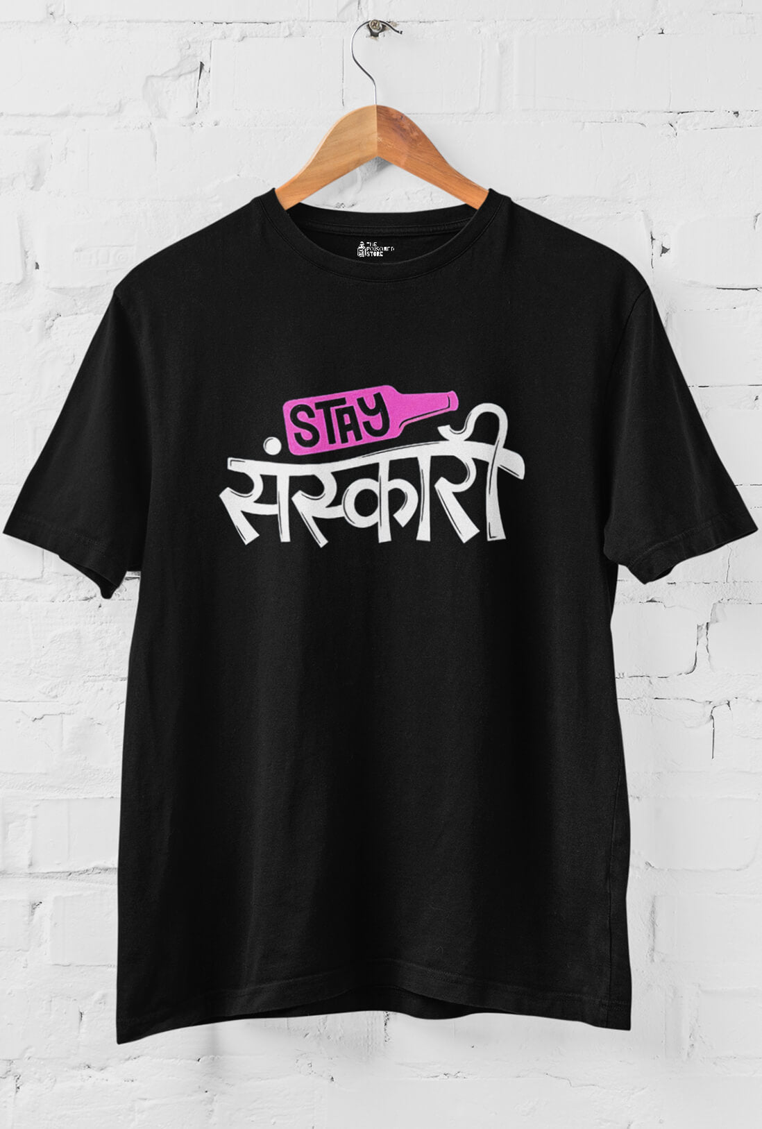Stay Sanskari Men's Cotton T-Shirt