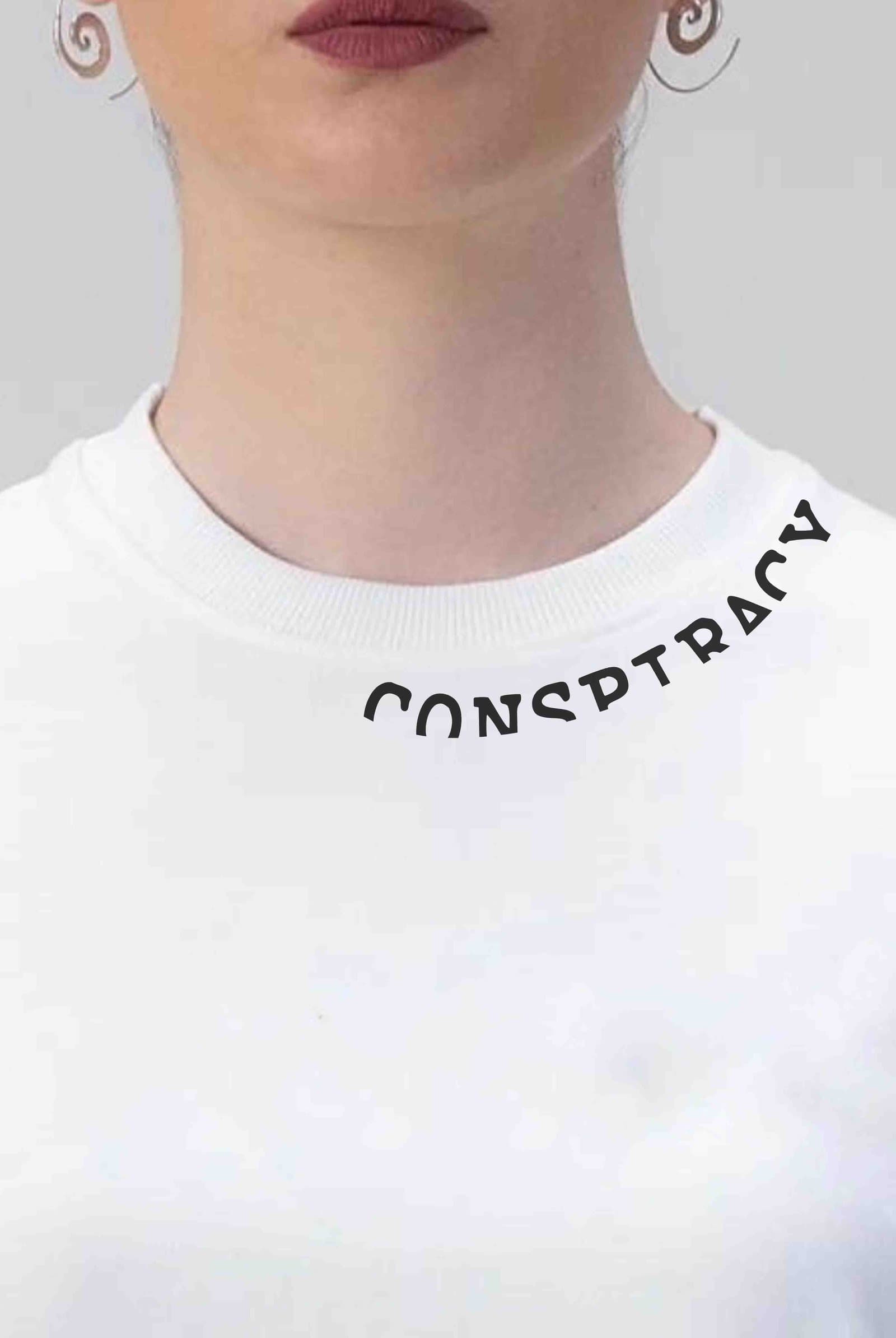 Conspiracy Women's White Oversized T-Shirt