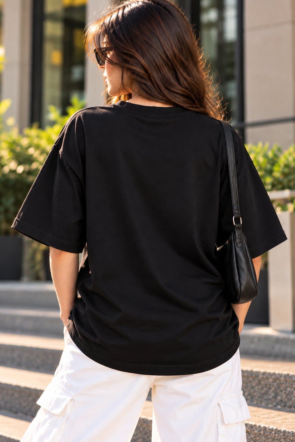 Chandrayaan Moon Mission Women's Black Oversized T-Shirt - photo 2 of 2