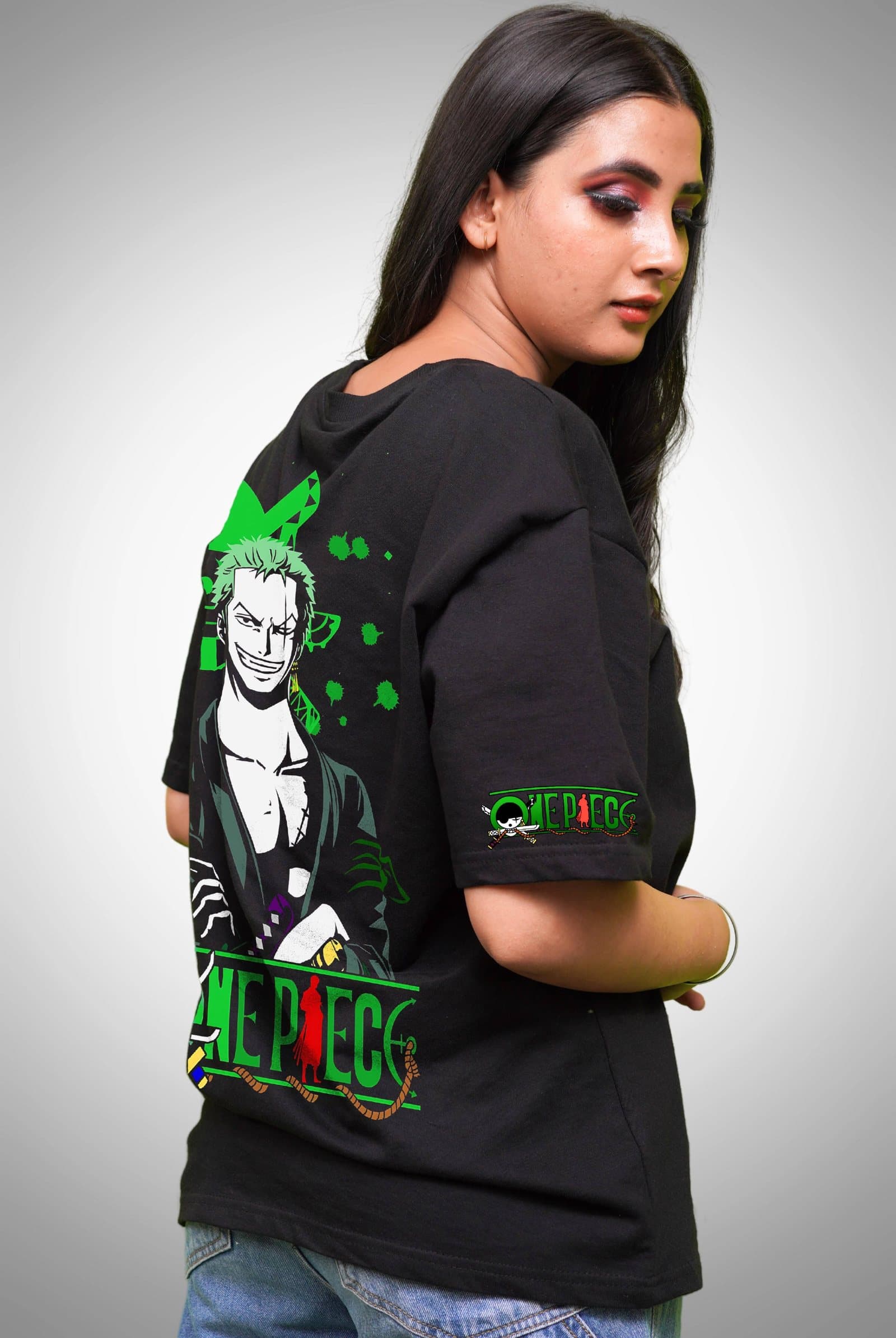 One Piece Zoro Women's Black Oversized T-Shirt - photo 3 of 3