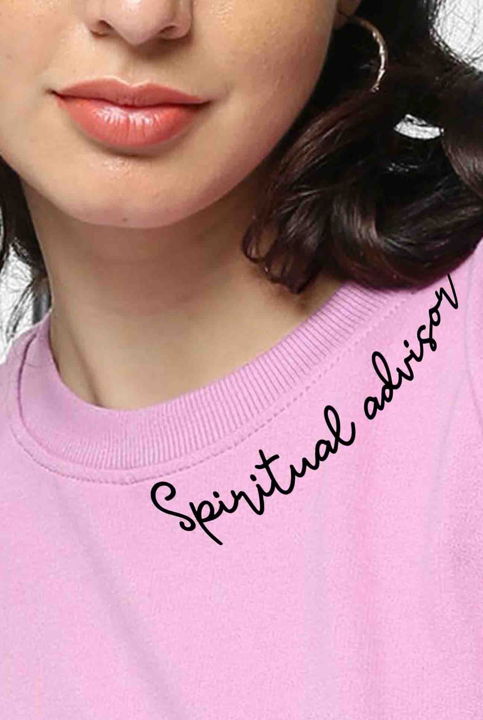 Spiritual Advisor Women's Pink Oversized T-Shirt - photo 2 of 3