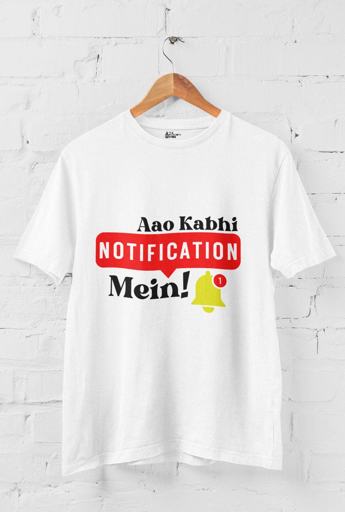 Aao Kabhi Notification Mein Men's Cotton T-Shirt