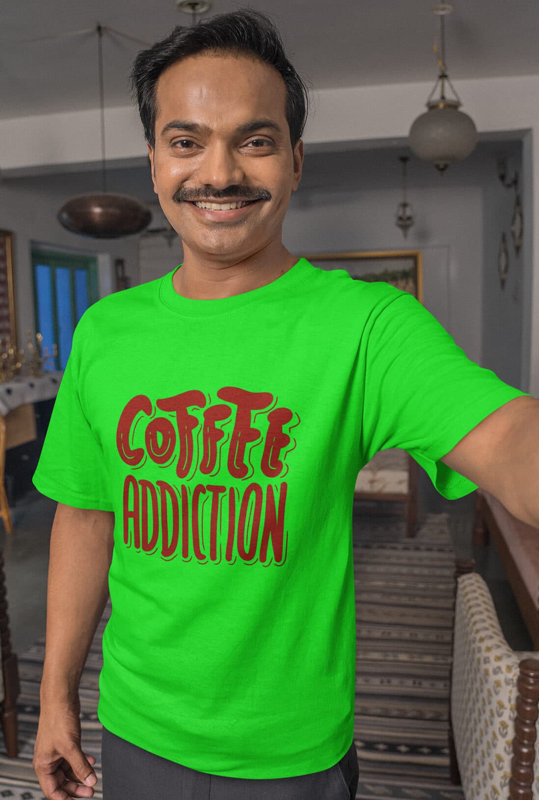 Coffee Addiction Men's Cotton T-Shirt - photo 4 of 4