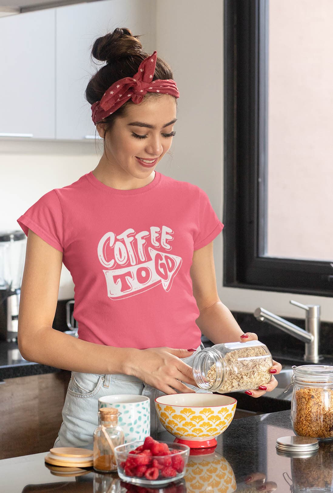 Coffee To Go Women's Cotton T-Shirt - photo 3 of 6