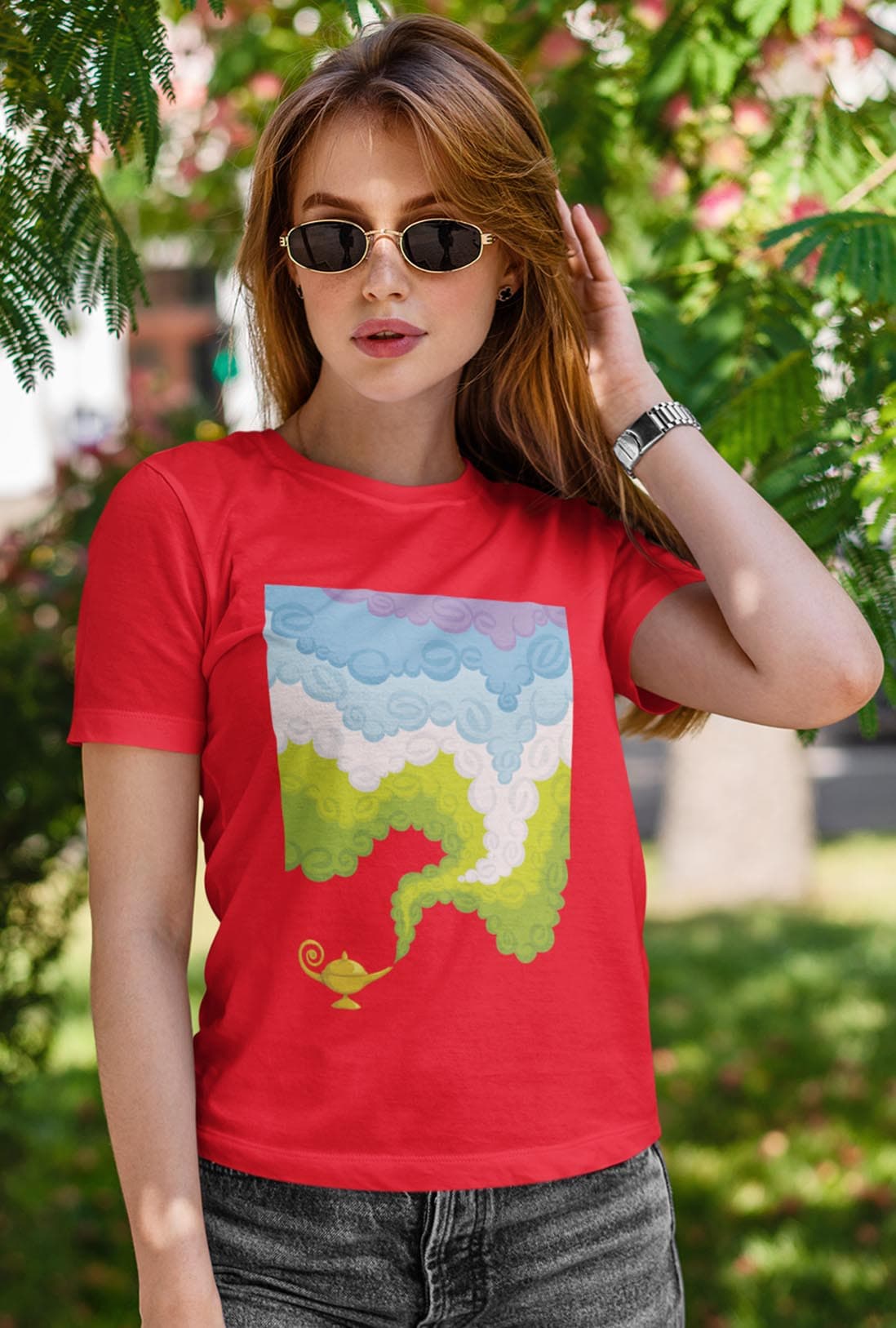 Colorful Smoke From Chirag Women's Cotton T-Shirt - photo 2 of 2