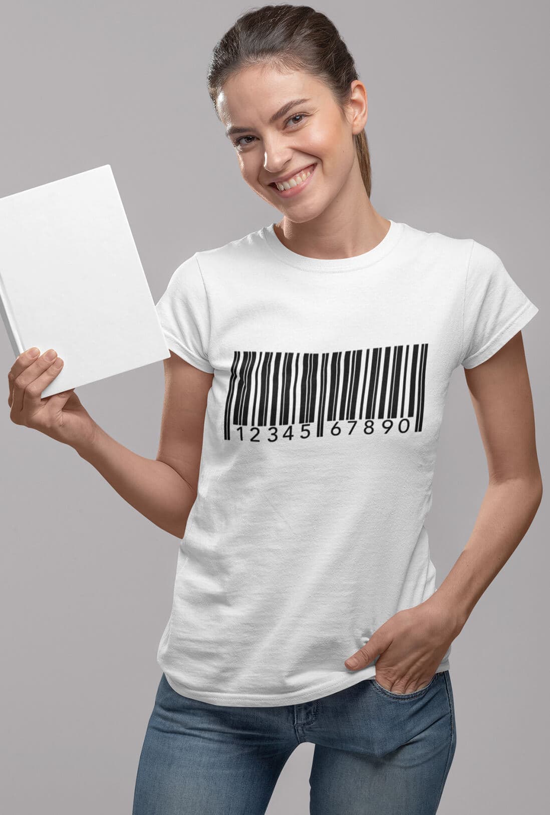 Bar Code Women's Cotton T-Shirt - photo 2 of 3