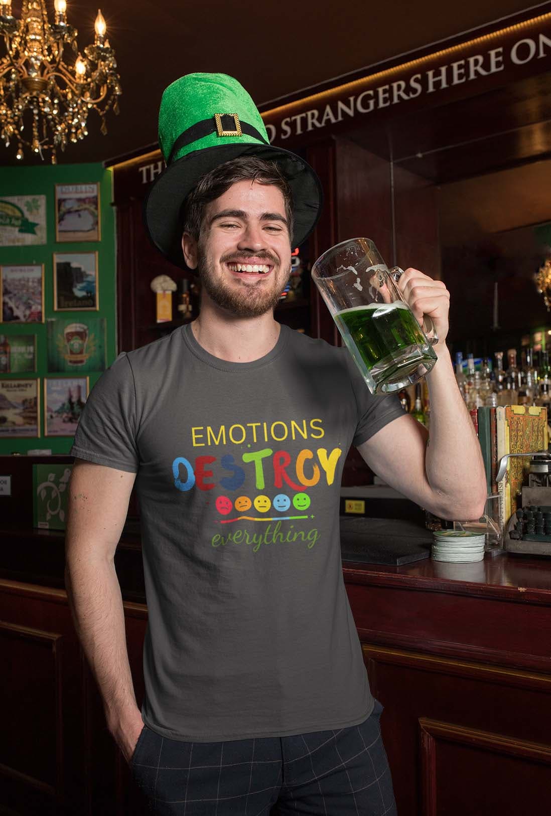 Emotions Destroy Men's Cotton T-Shirt - photo 3 of 4