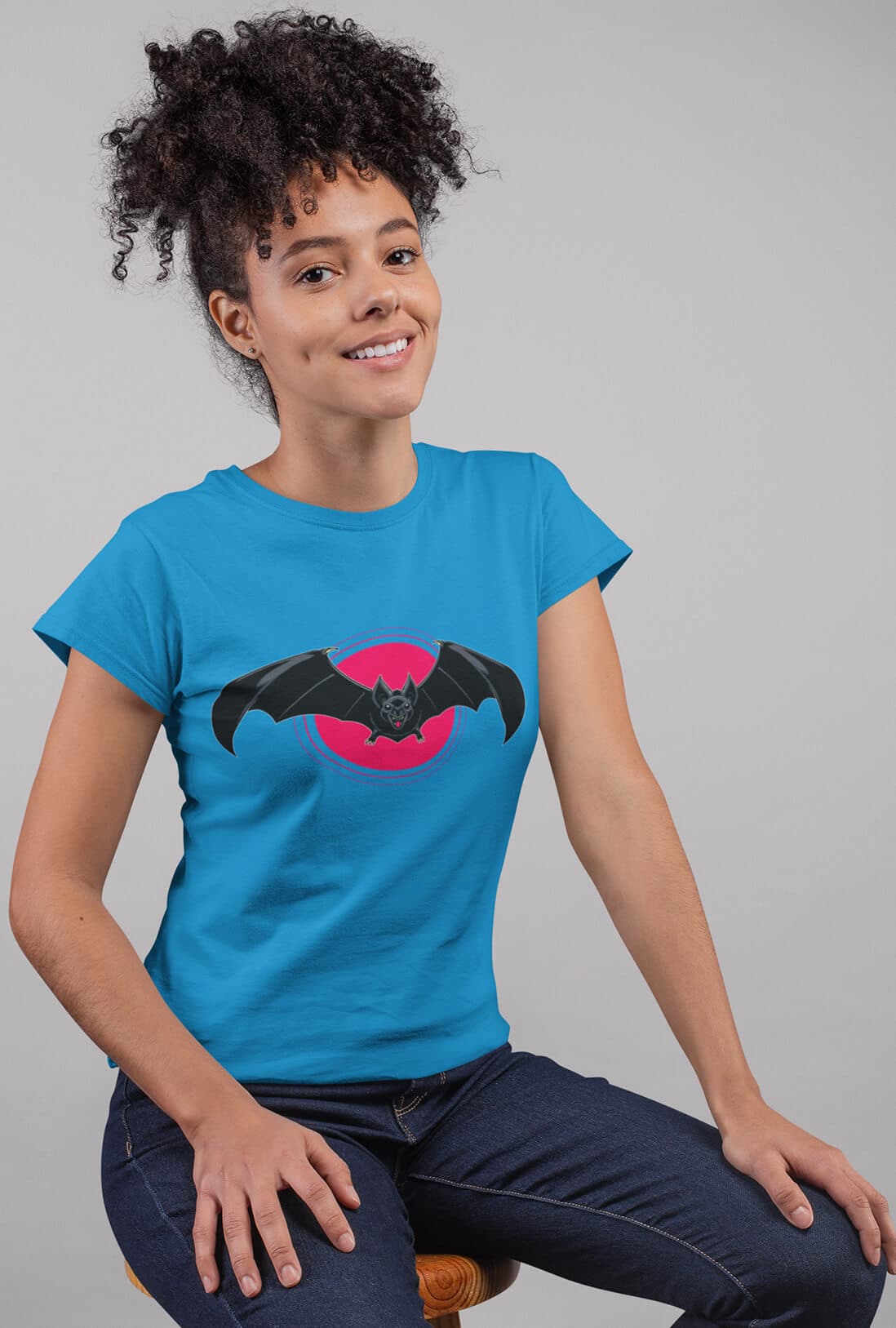 Flying Bat Women's Cotton T-Shirt - photo 3 of 3