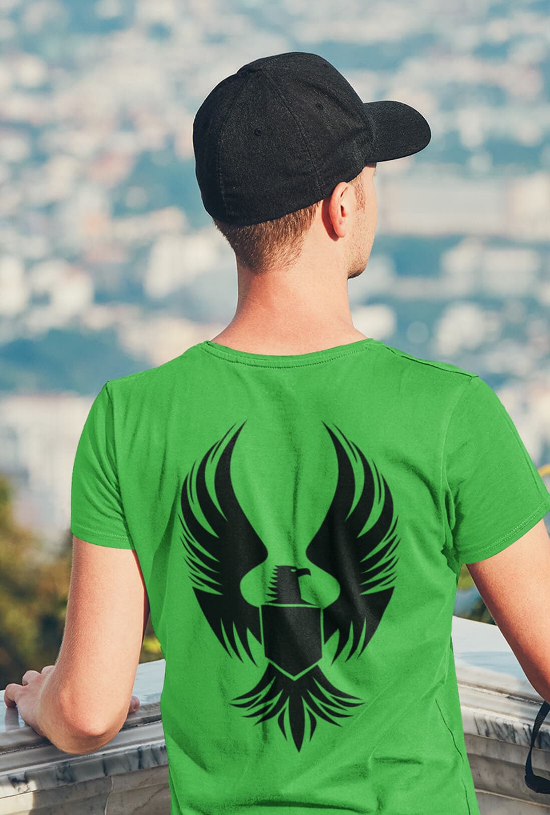 Flying Eagle Men's Back Print T-Shirt - photo 6 of 10