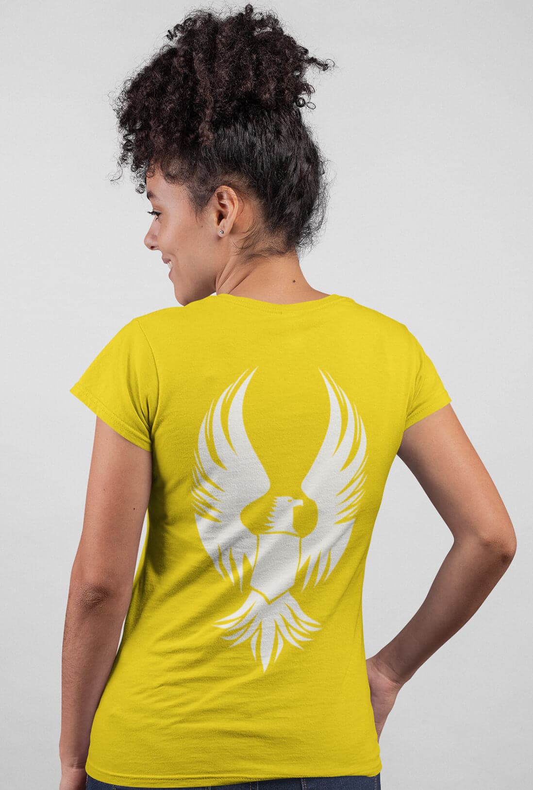 Flying Eagle Women's Back Printed Cotton T-Shirt - photo 5 of 7