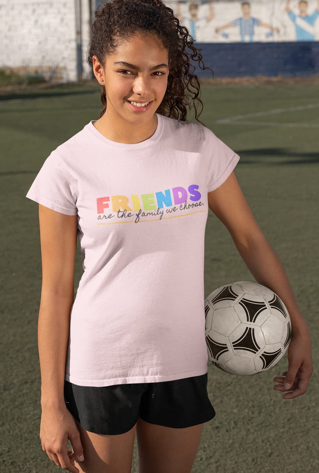 Friends Are The Family Women's Cotton T-Shirt - photo 3 of 6
