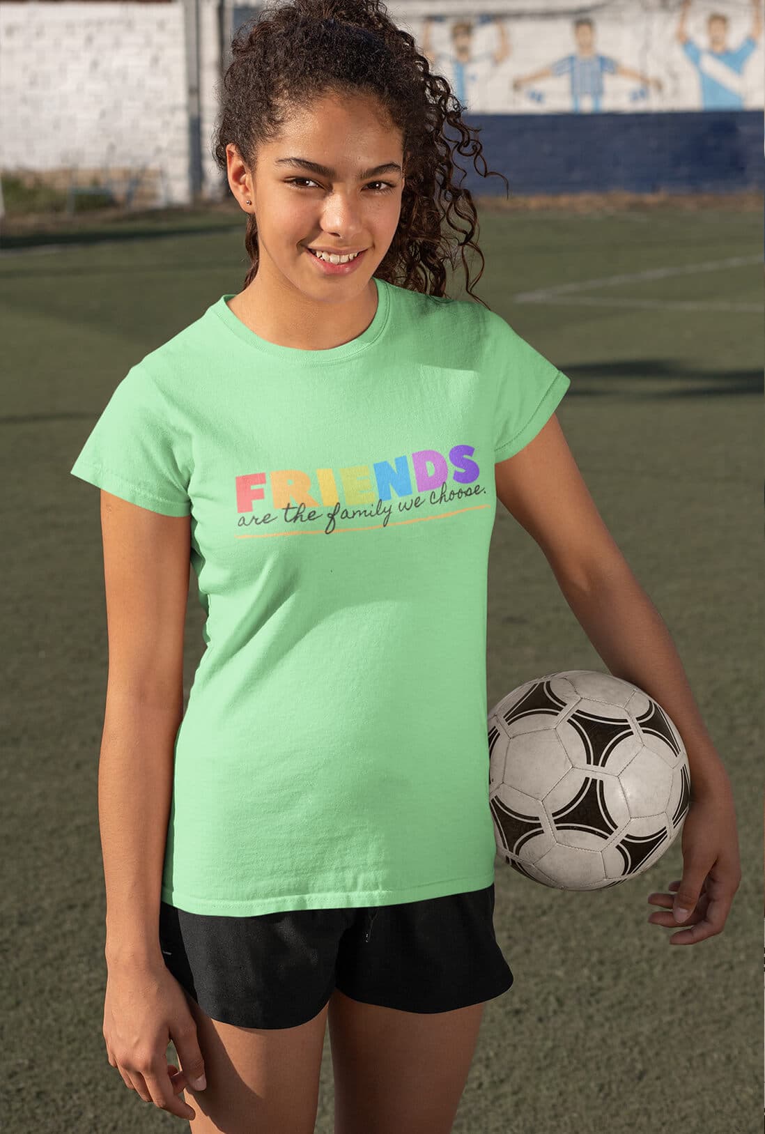 Friends Are The Family Women's Cotton T-Shirt - photo 4 of 6