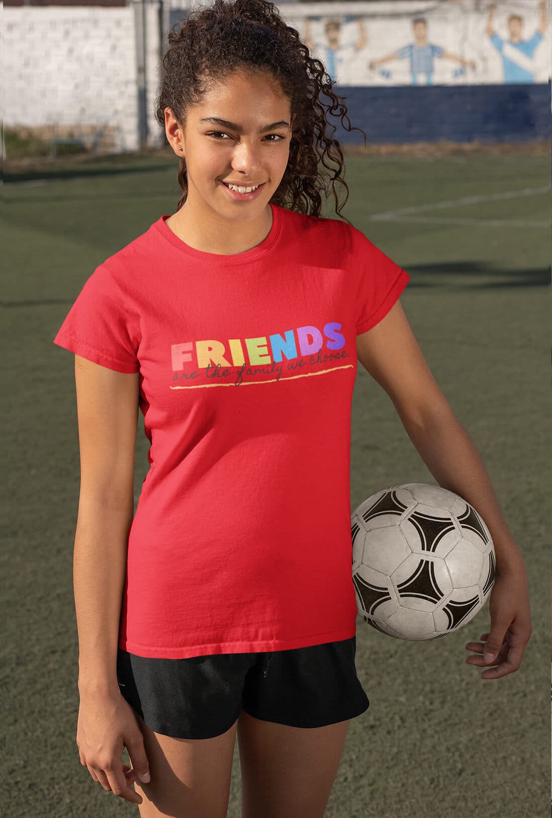 Friends Are The Family Women's Cotton T-Shirt - photo 5 of 6