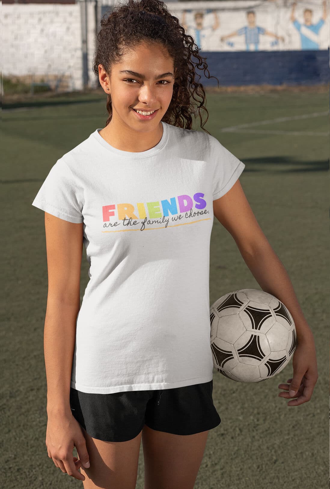 Friends Are The Family Women's Cotton T-Shirt - photo 6 of 6