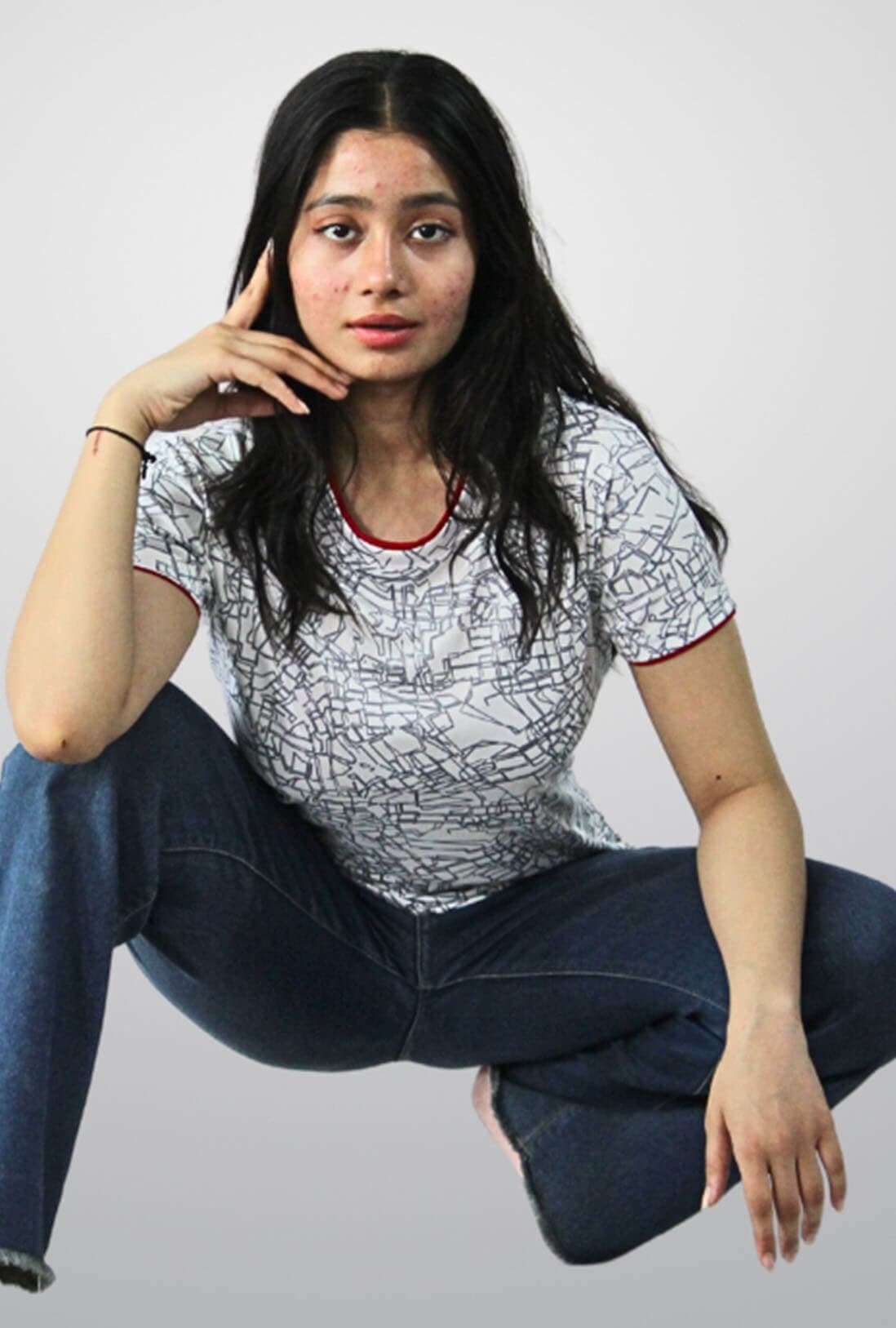 Graphic Printed Women's Camouflage T-Shirt - photo 3 of 3