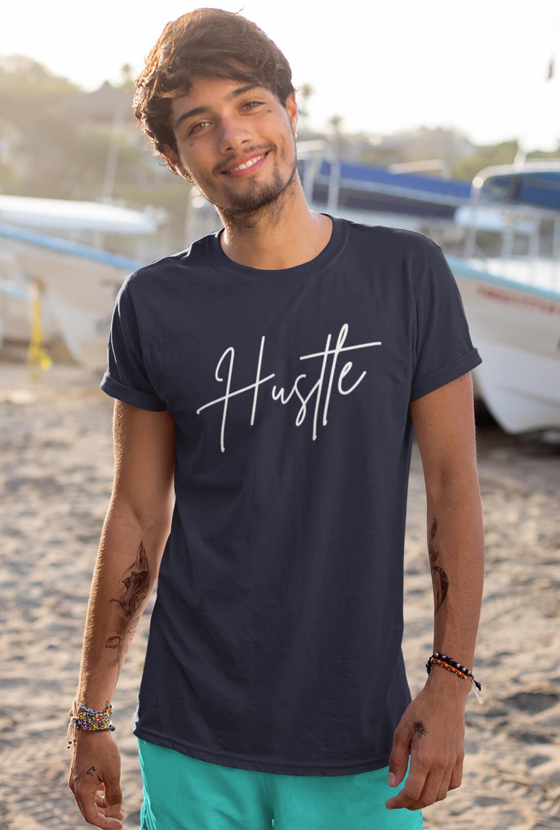 Hustle Men's Cotton T-Shirt - photo 2 of 4