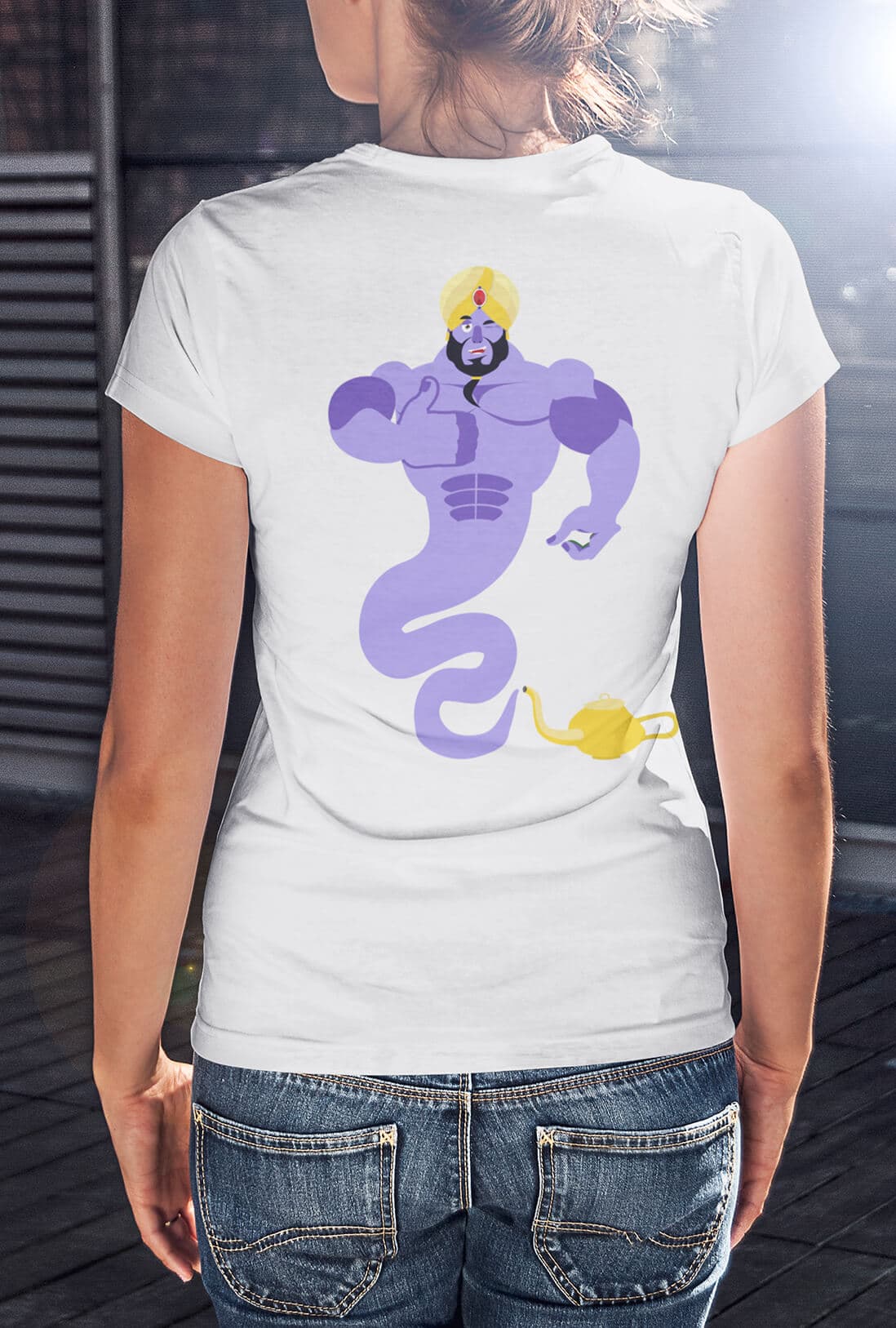 Jinni Coming From Chirag Women's Back Printed Cotton T-Shirt - photo 2 of 4