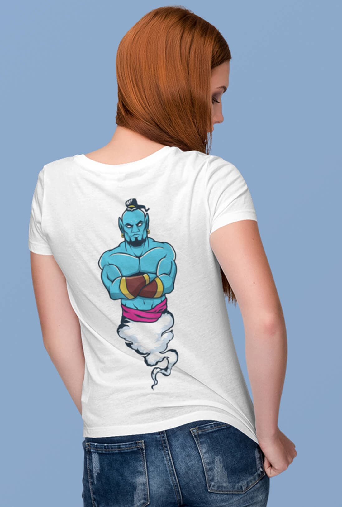 Jinni Women's Back Printed Cotton T-Shirt - photo 2 of 6