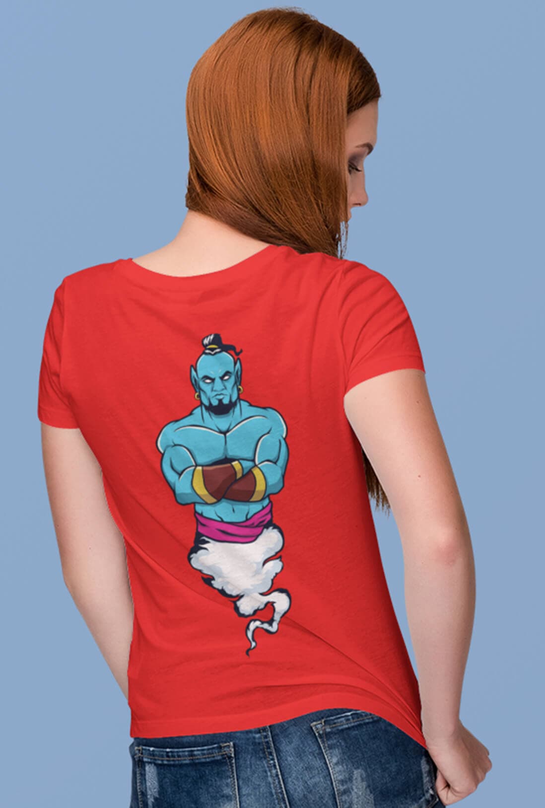 Jinni Women's Back Printed Cotton T-Shirt - photo 3 of 6