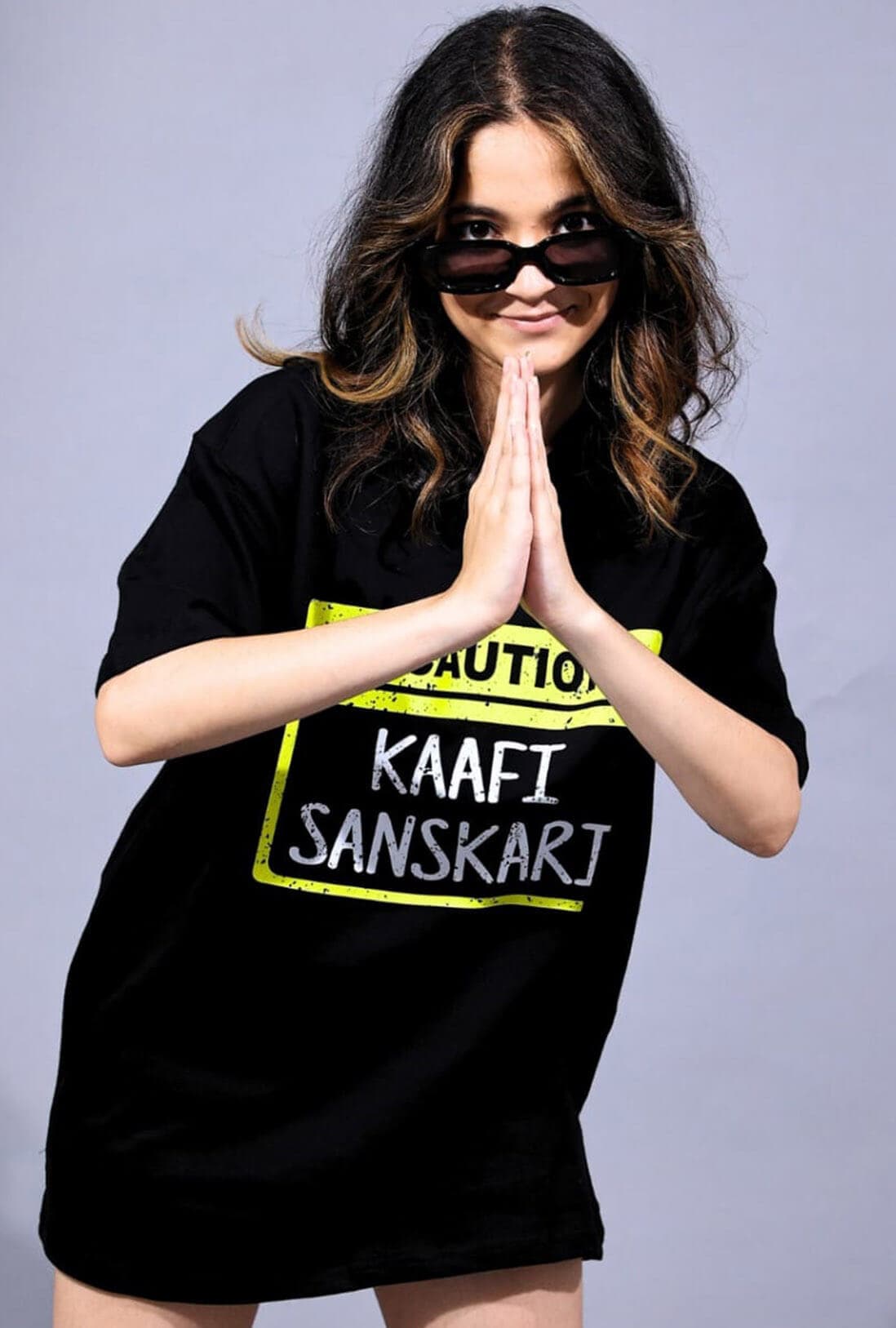 Kaafi Sanskari Women's Oversized T-Shirt - photo 3 of 5