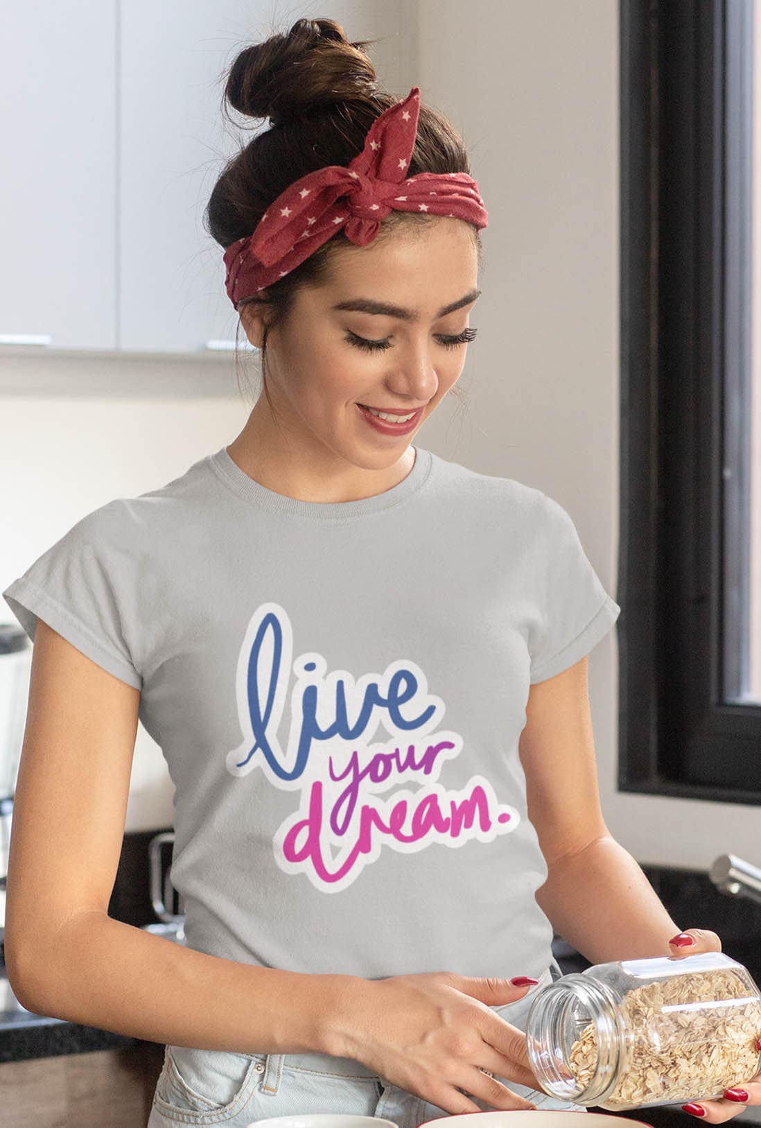 Live Your Dream Women's Cotton T-Shirt - photo 4 of 7