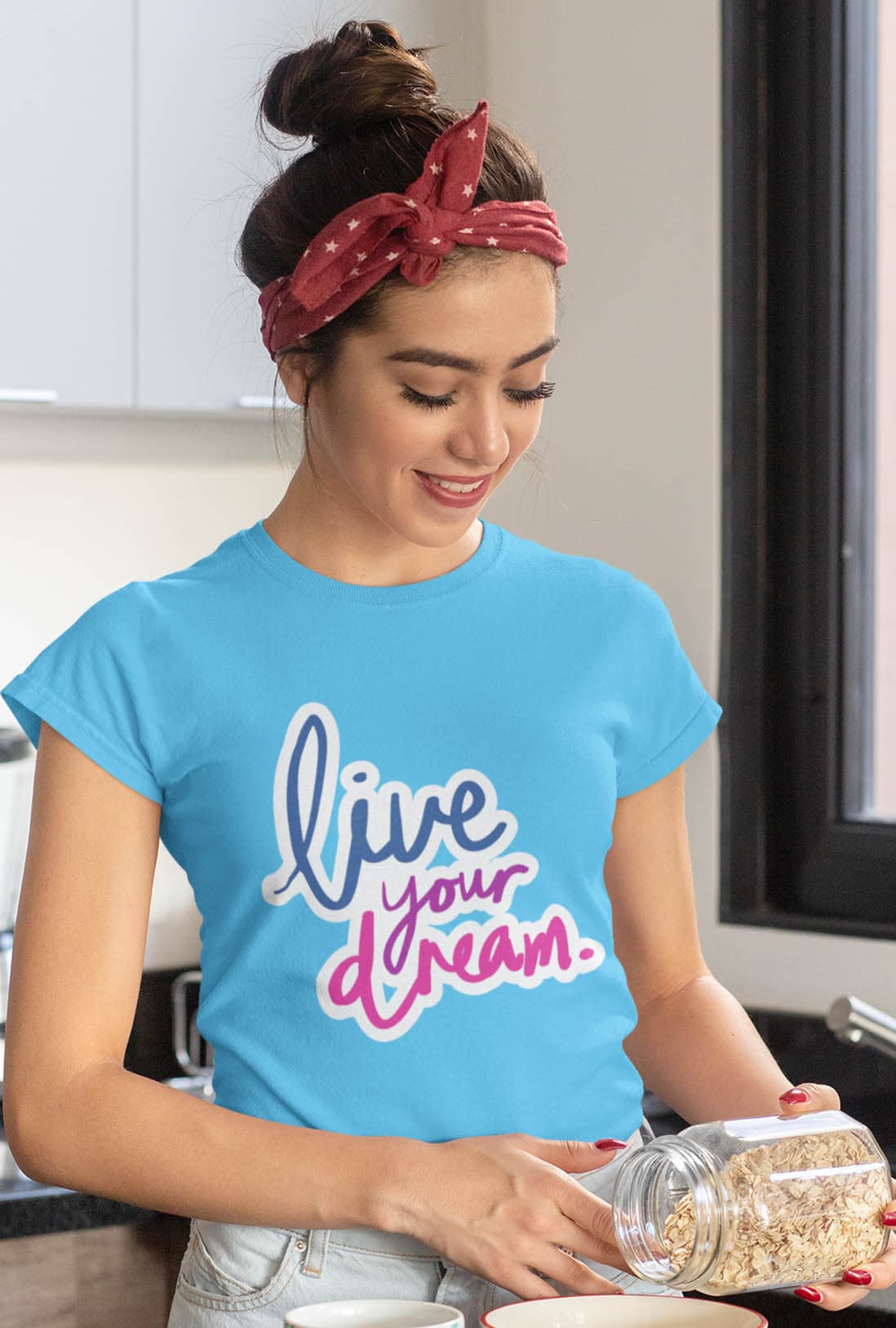 Live Your Dream Women's Cotton T-Shirt - photo 6 of 7
