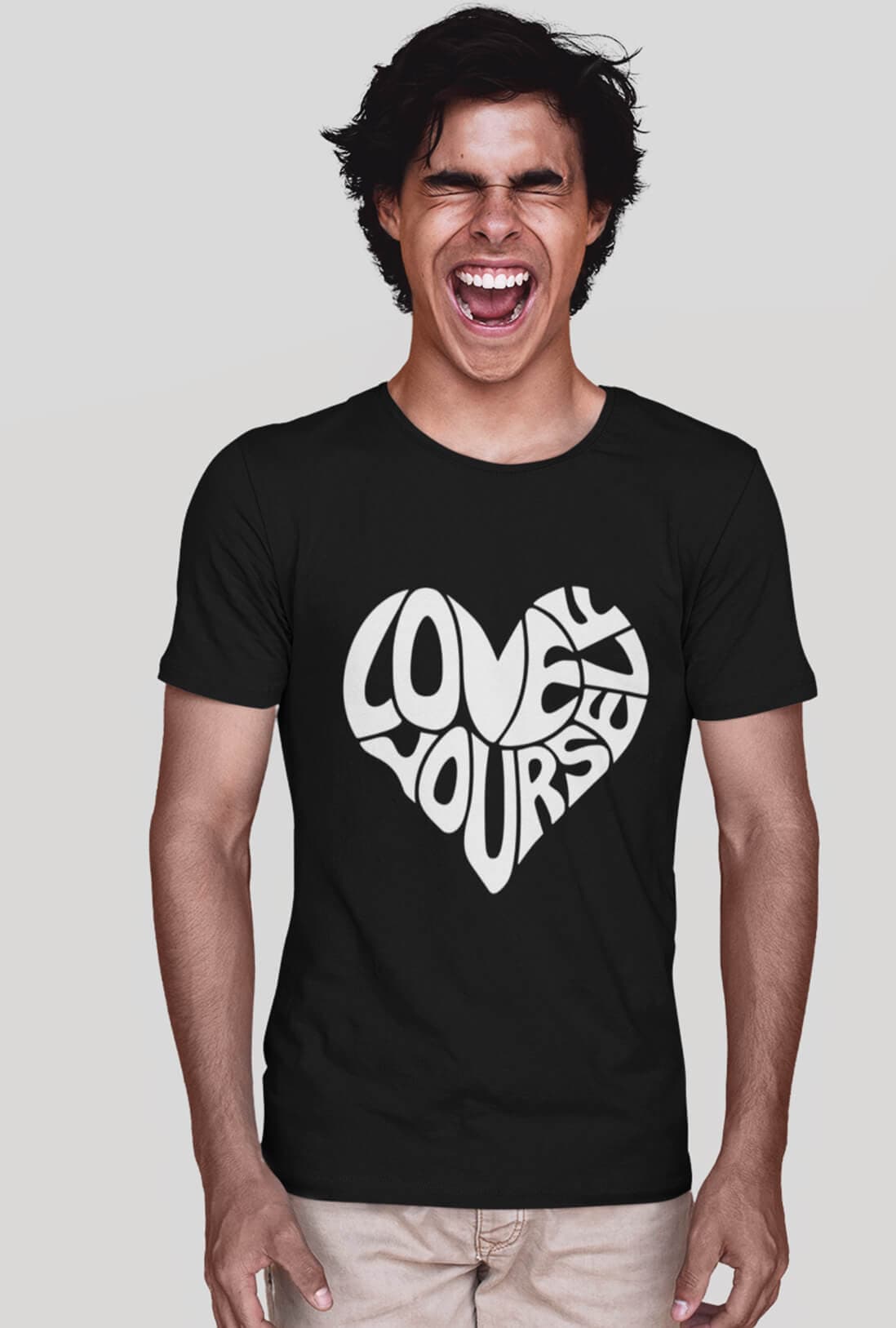Love Yourself Men's Cotton T-Shirt - photo 5 of 6