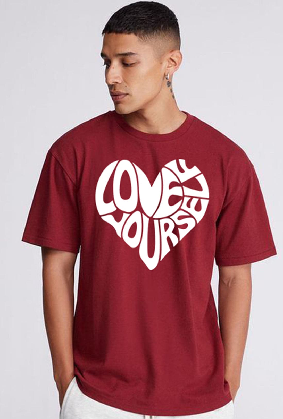 Love Yourself Men's Oversized T-Shirt - photo 2 of 3