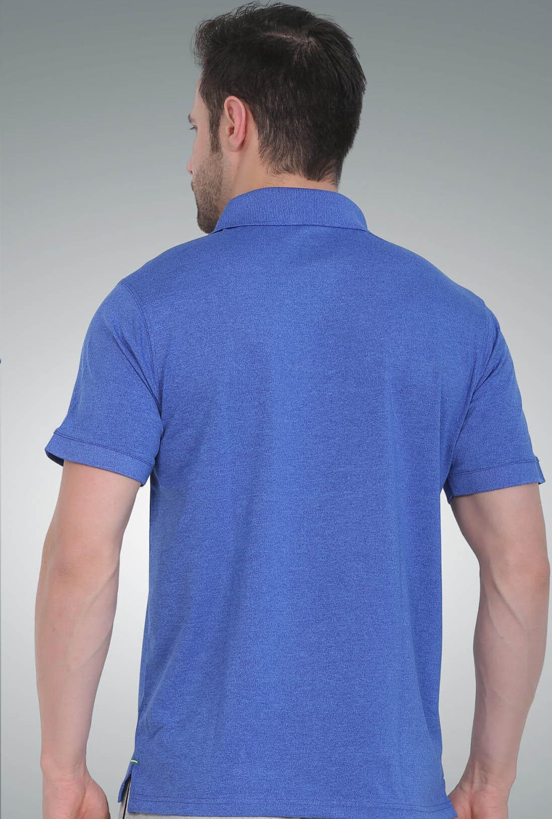 Men's Melange Blue T-Shirt - photo 2 of 3