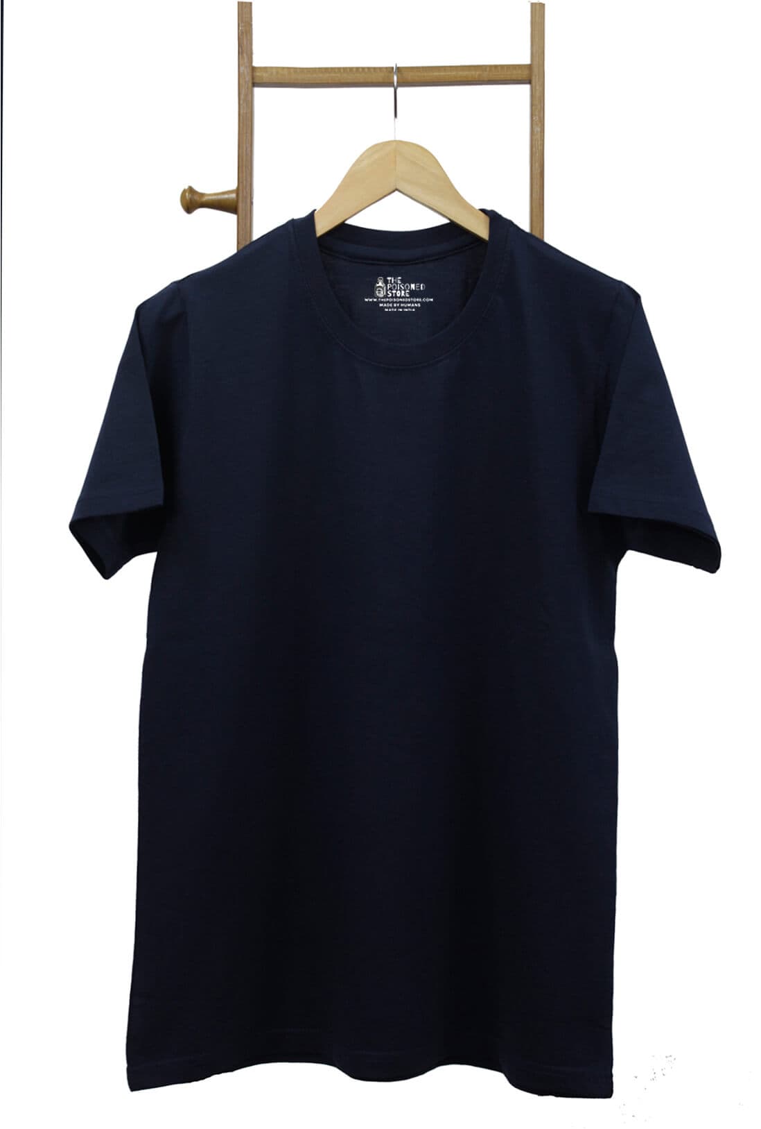 Men's Navy Blue Cotton T-Shirt - photo 3 of 4