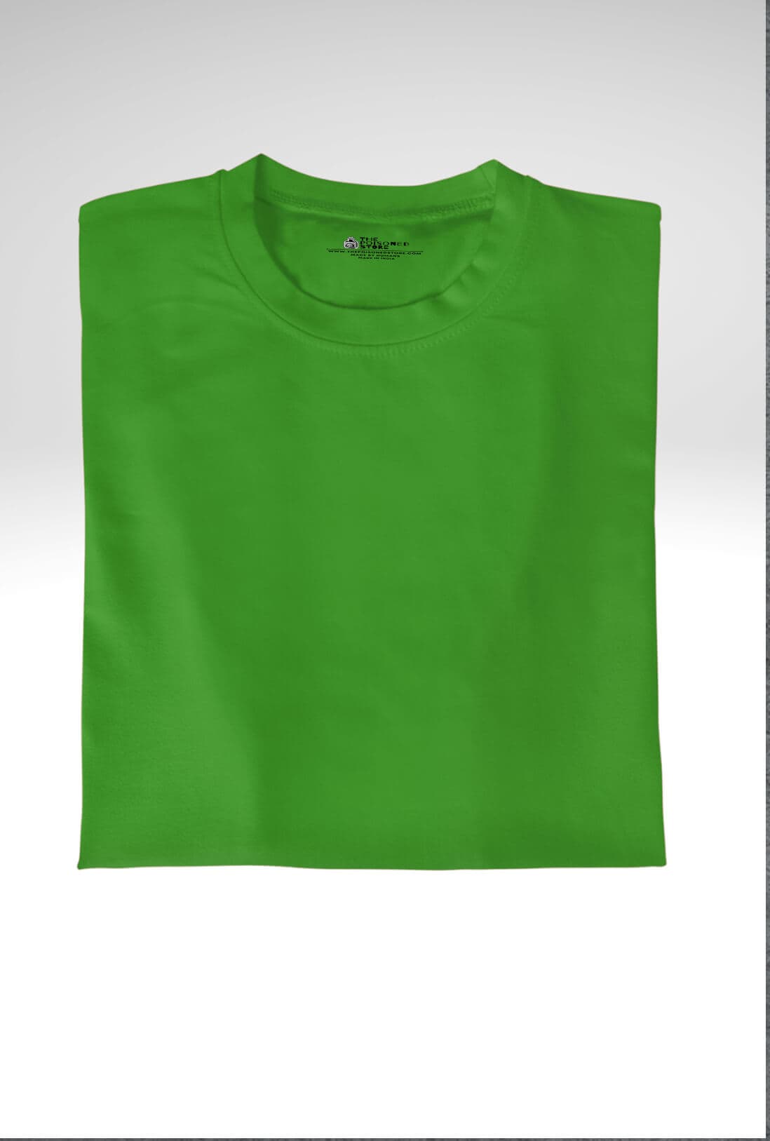 Men's Plain Forest Green Cotton T-Shirt - photo 4 of 4