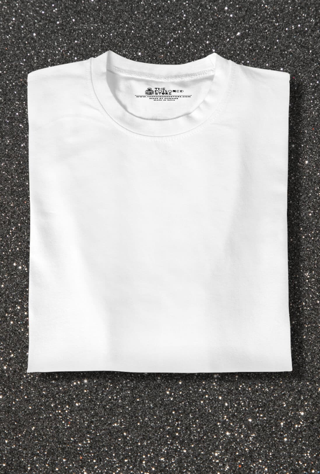 Men's Plain White Cotton T-Shirt - photo 4 of 4