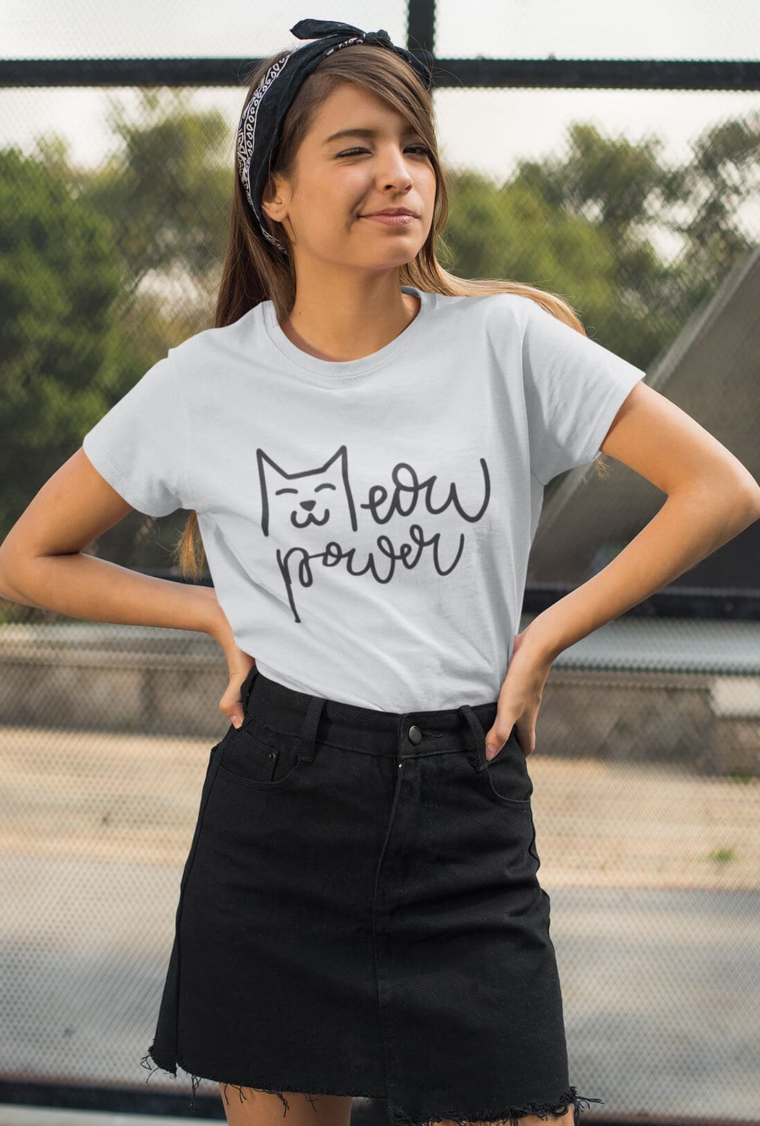 Meow Power Women's Cotton T-Shirt - photo 4 of 4