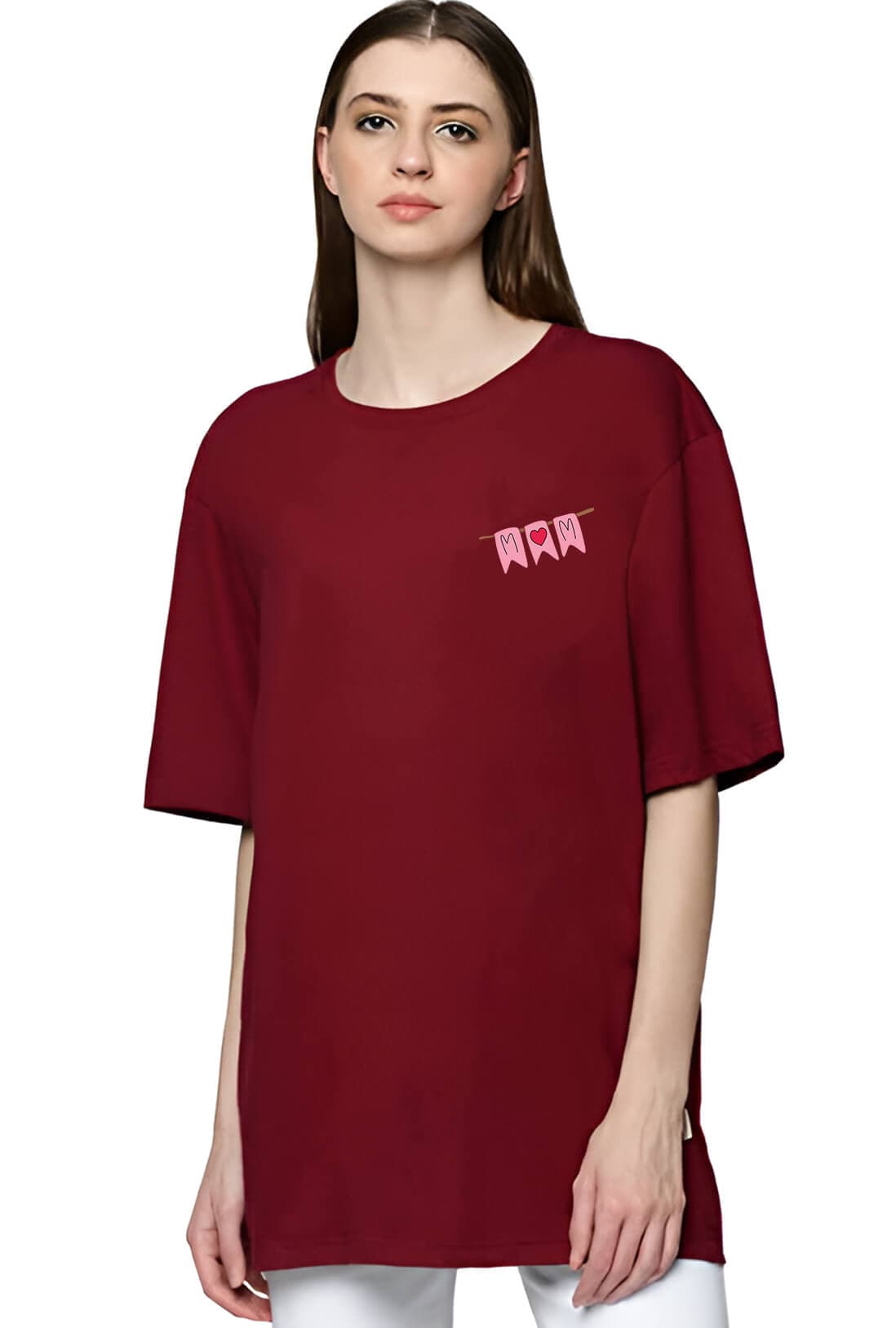 Mom Women's Oversized Front & Back Print T-Shirt - photo 5 of 6