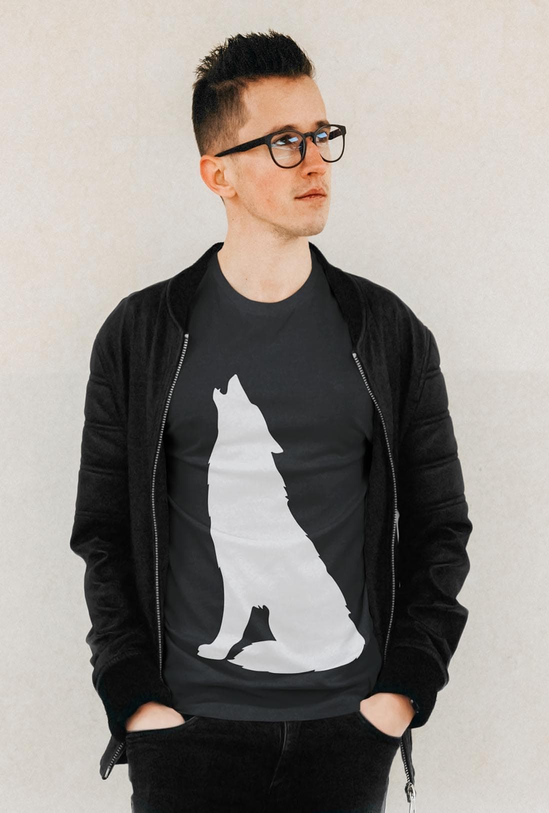 Night Wolf Men's Cotton T-Shirt - photo 8 of 9