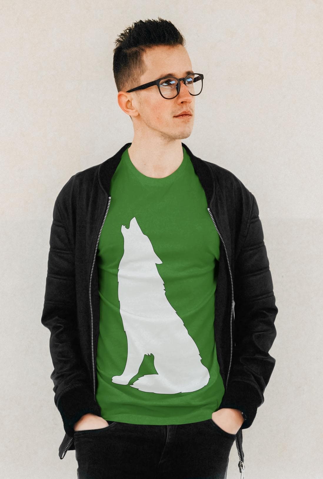 Night Wolf Men's Cotton T-Shirt - photo 9 of 9