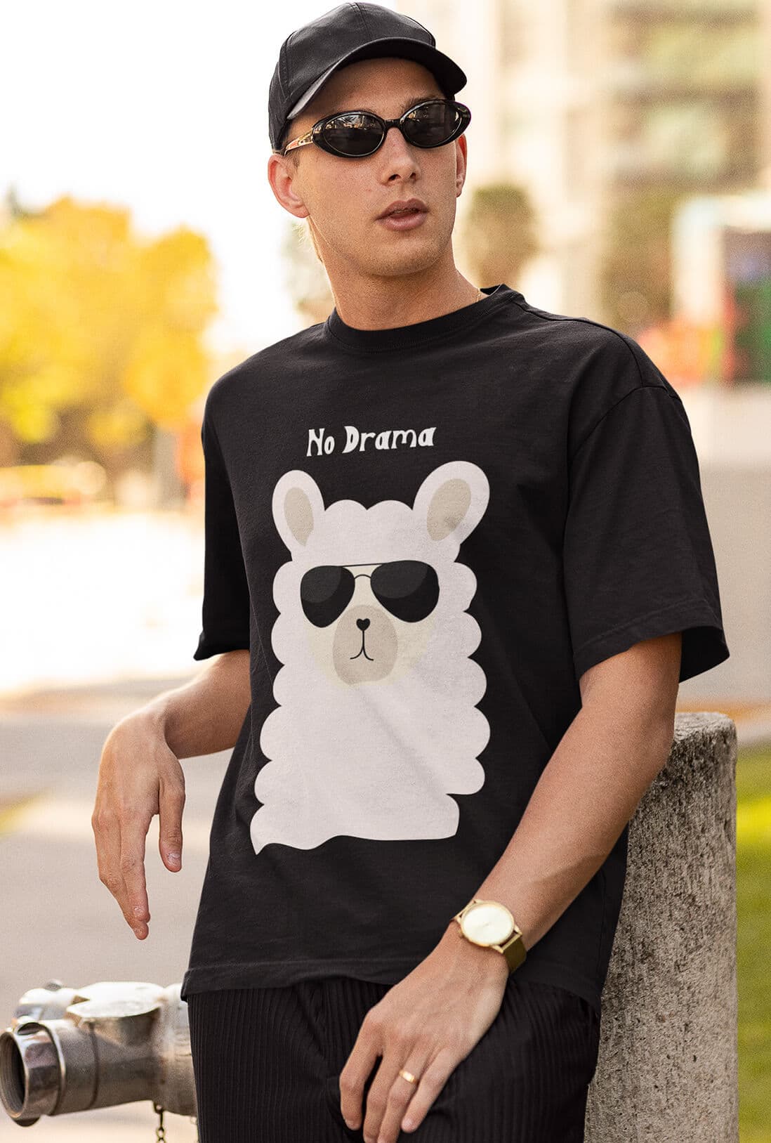No Drama Men's Oversized T-Shirt - photo 3 of 4