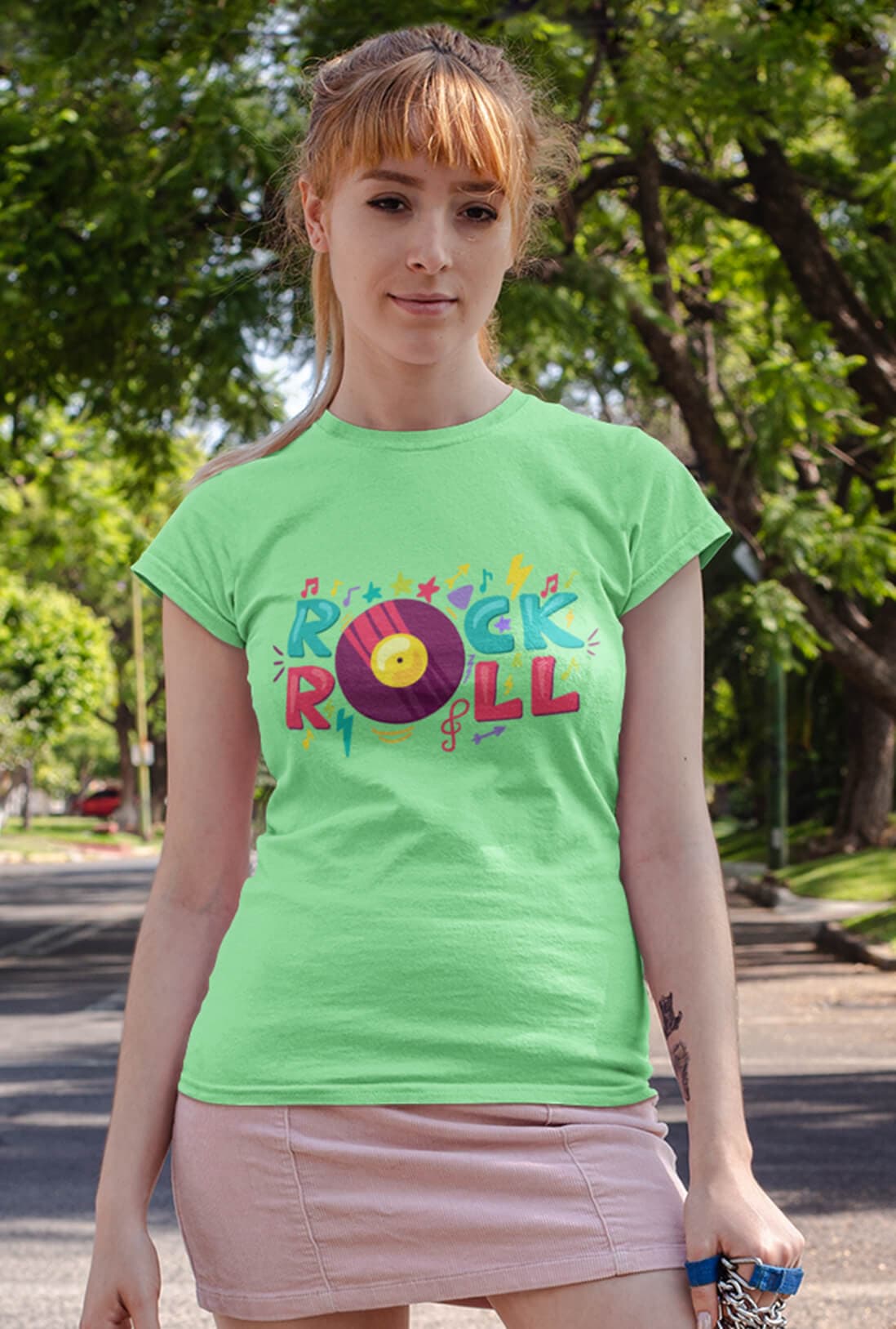 Rock & Roll Women's Cotton T-Shirt - photo 5 of 6