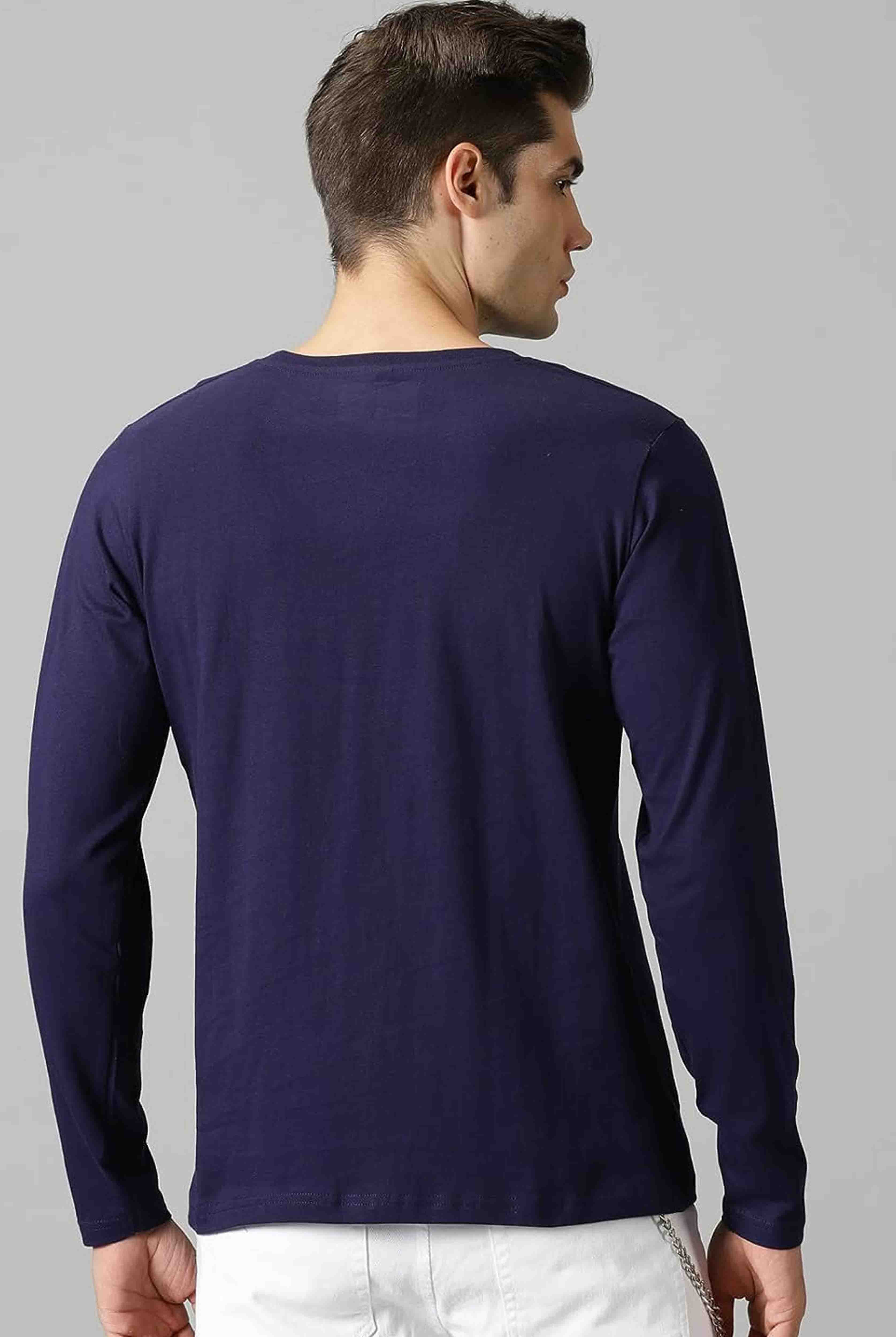 Sheep In Glasses Men's Full Sleeve Cotton T-Shirt - photo 4 of 4
