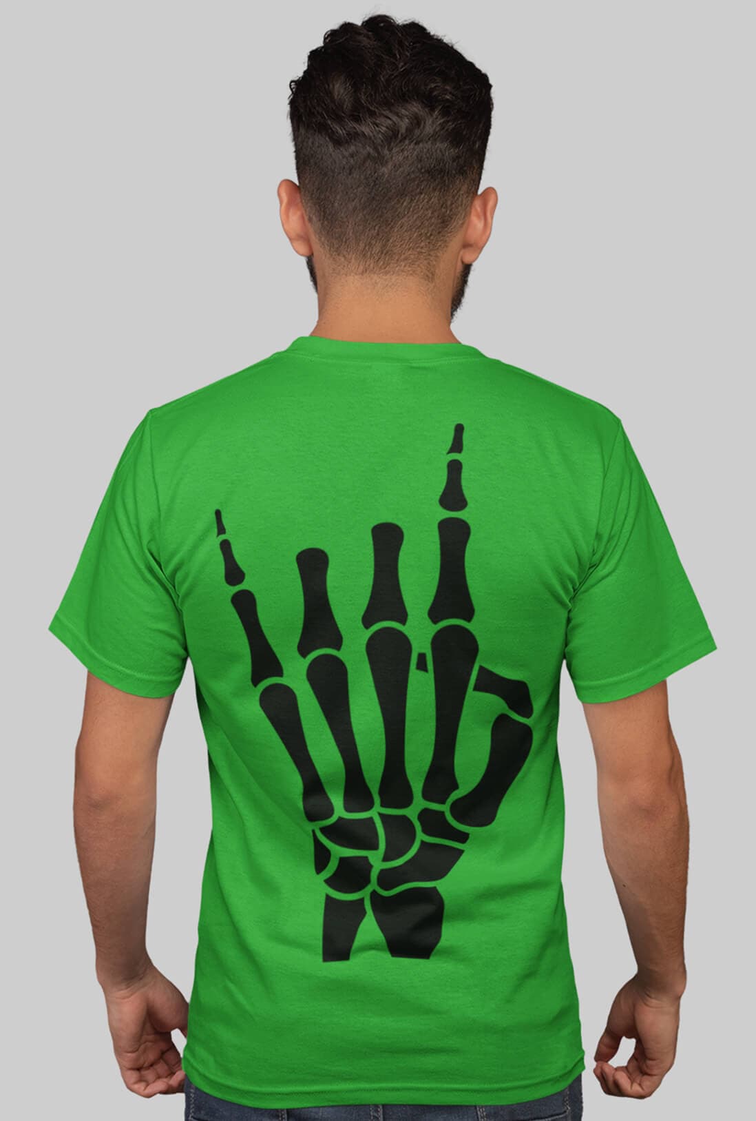 Skeleton Hand Men's Back Print T-Shirt - photo 7 of 9