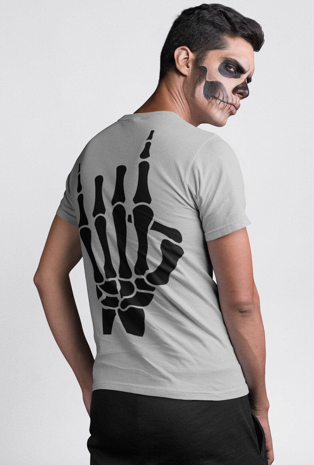 Skeleton Hand Men's Back Print T-Shirt - photo 8 of 9
