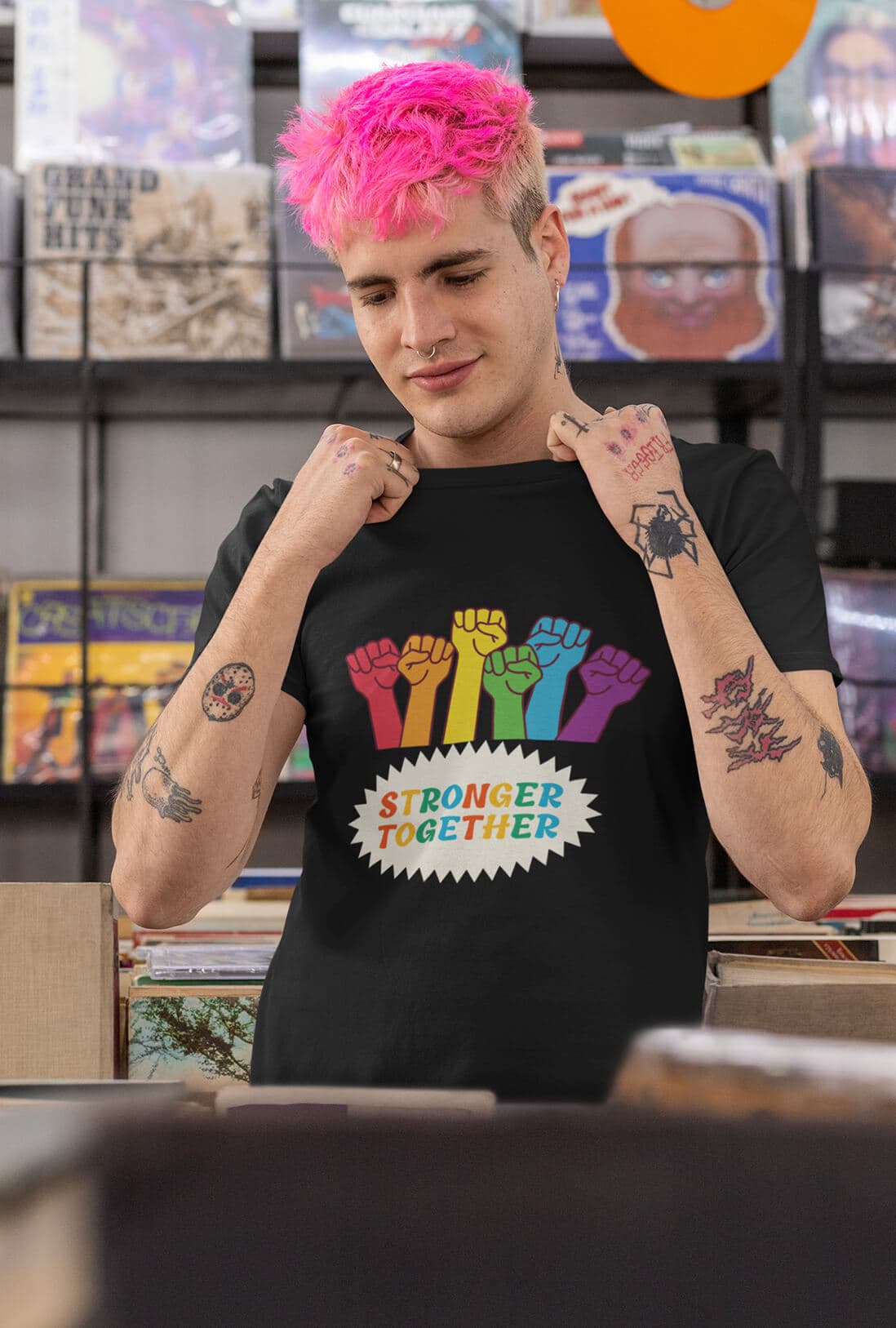Stronger Together Men's Cotton T-Shirt