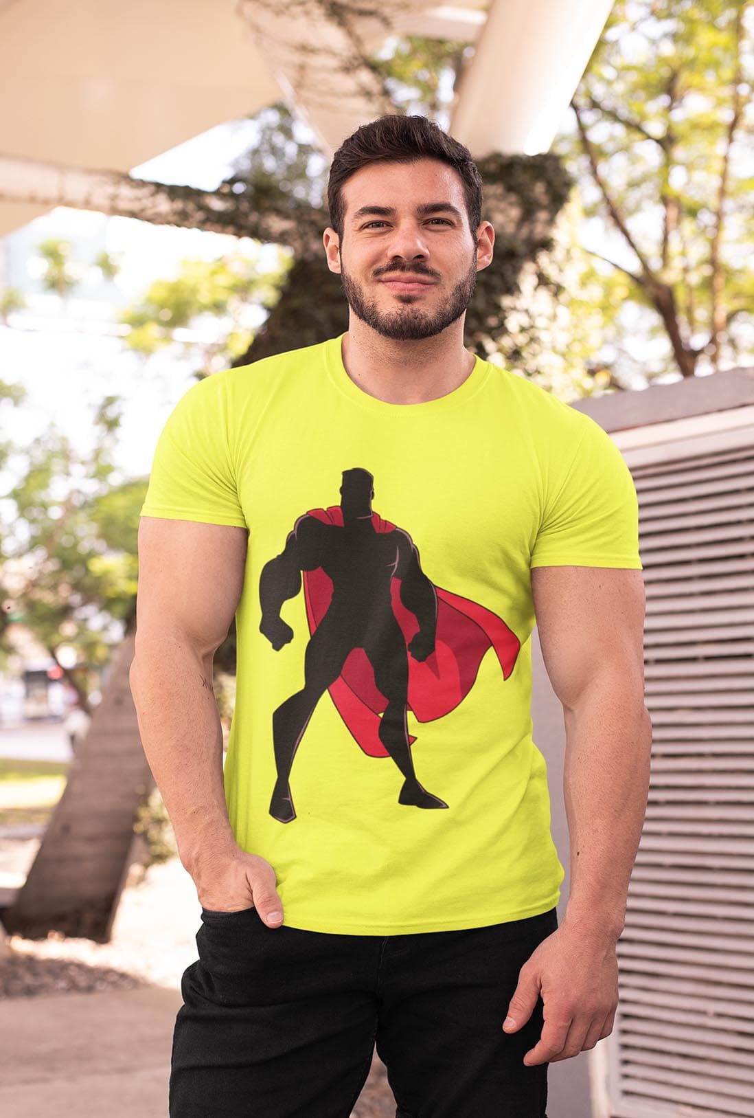 Superhero Character Men's Cotton T-Shirt - photo 5 of 5