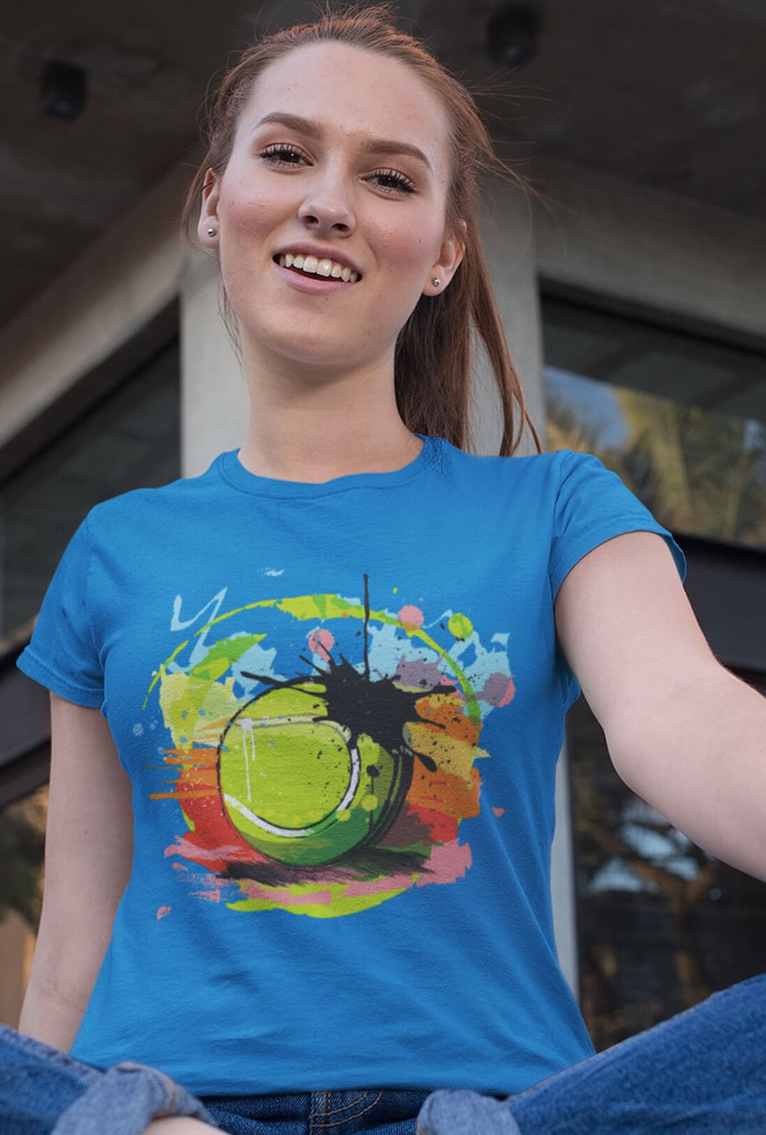 Tennis Ball Women's Cotton T-Shirt - photo 3 of 3